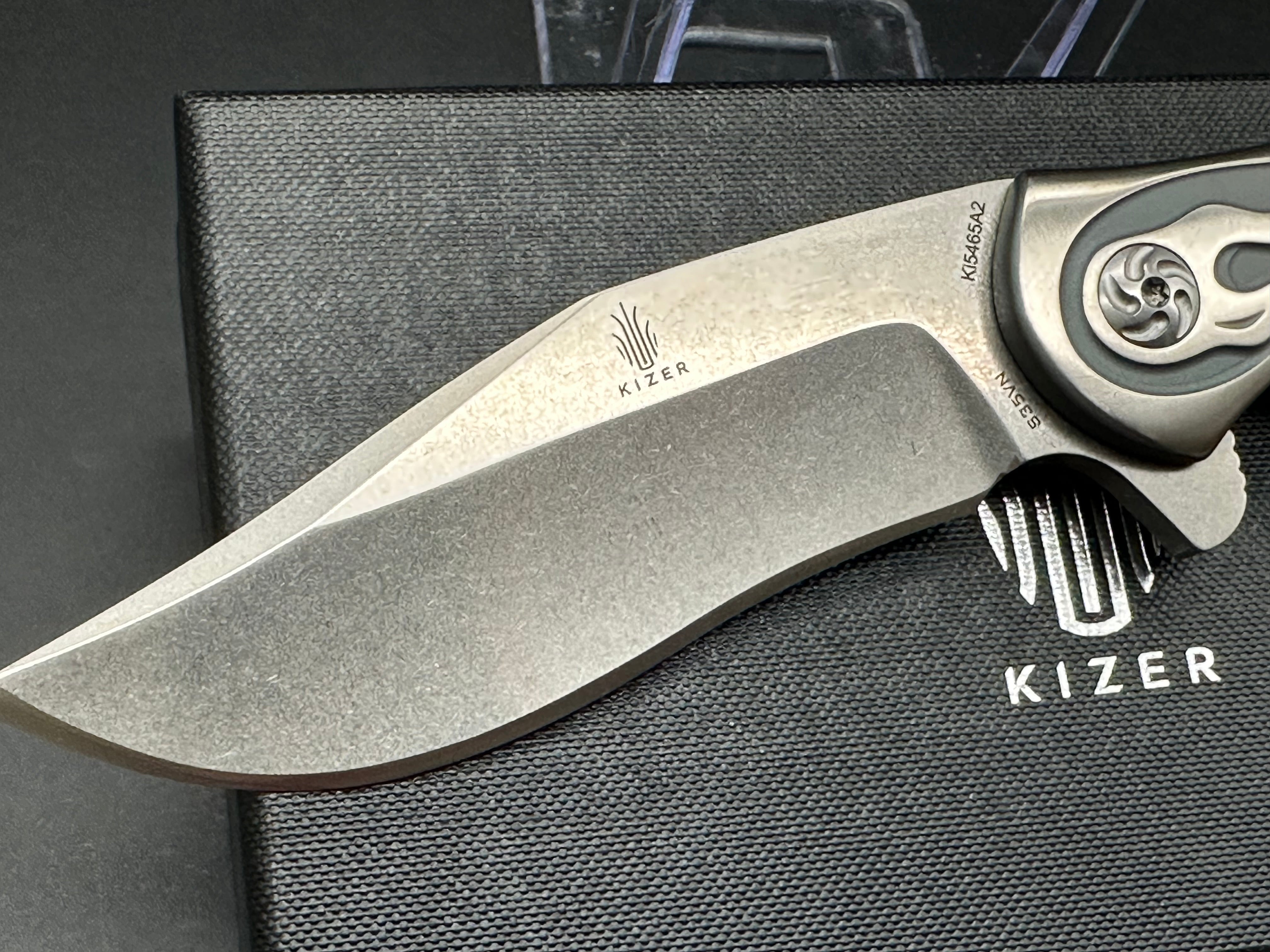 Kizer Compadre Flame Flipper Knife Ki5465A2 - EDC Pocket Knife for Outdoor Camping, Hiking & Everyday Carry