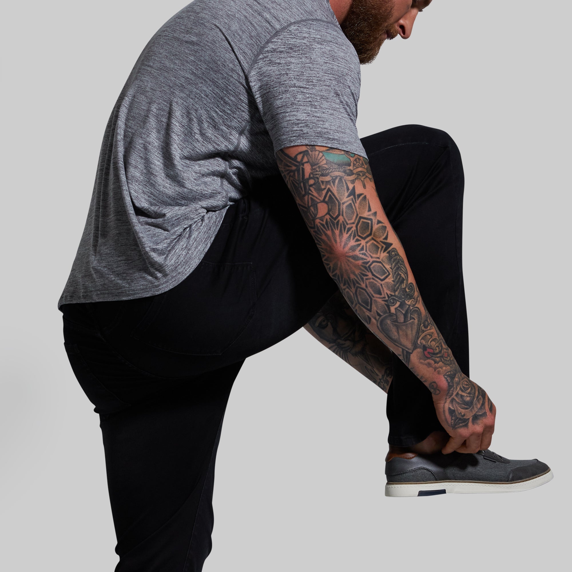 FLEX Stretchy Athletic Fit Jeans for Men & Women - Comfortable Slim Fit Denim Pants (Black) - Perfect for Workout, Yoga, Gym & Casual Wear