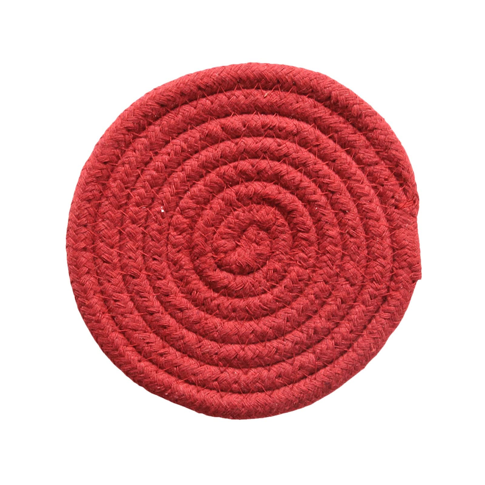 TEEGUI 30cm Cotton Insulation Placemats Set of 6 - Heat Resistant Table Mats, Woven Anti-Scalding Bowl Coasters, Nordic Style Kitchen & Dining Decor for Home, Restaurants, and Parties (Large, One Size)