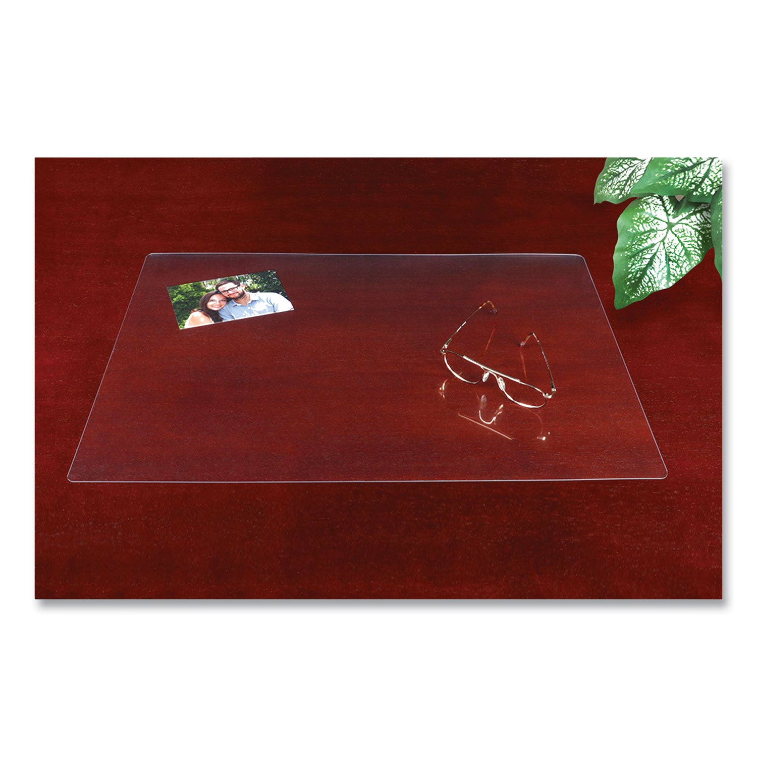 Artistic® Eco-Friendly Clear Desk Pad with Antimicrobial Protection - 17 x 22 Inches, Non-Slip Work Surface for Office, Home & Study - Perfect for Writing, Keyboard Use & Desk Organization