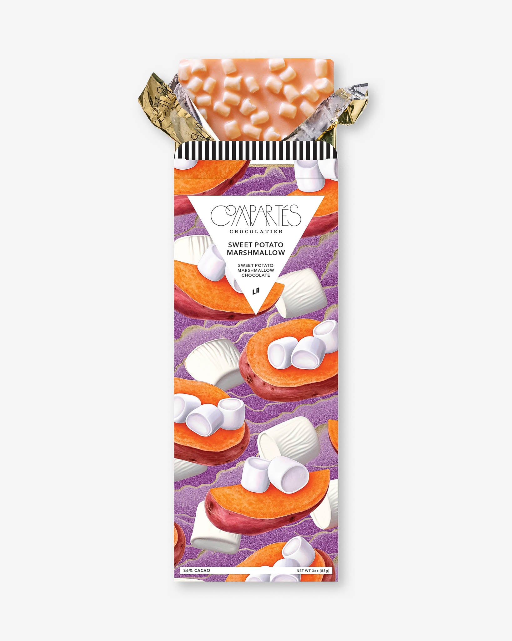Premium Sweet Potato Marshmallow Chocolate Bar - Gourmet Dessert for Gifting, Snacking & Holiday Treats