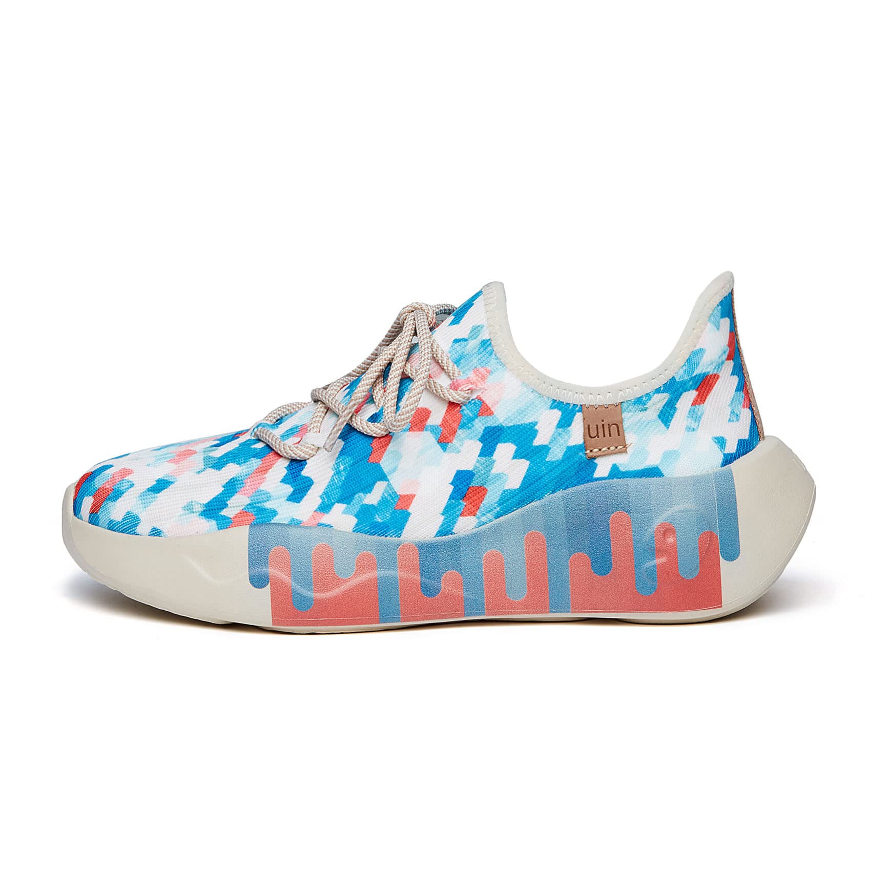 UIN Women's Fashion Sneakers - Lightweight Walking Shoes for Women, Slip On Casual Comfortable Athletic Shoes with Artistic Painting Design | Perfect for Travel, Workout & Everyday Wear
