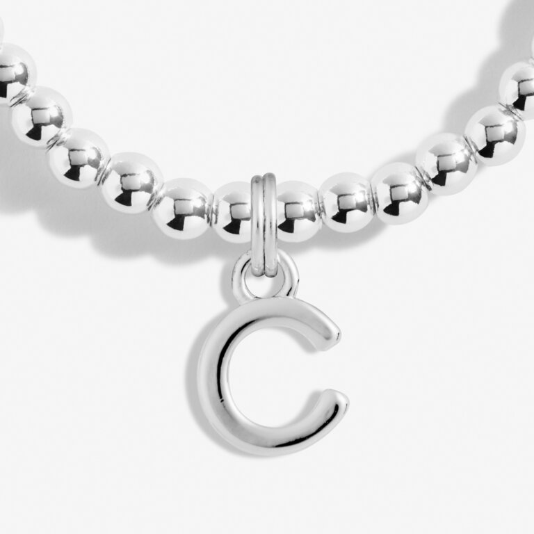 Joma Jewellery Alphabet 'C' Bracelet - Elegant Letter C Charm Bracelet for Women, Perfect Gift for Birthday, Anniversary & Everyday Wear