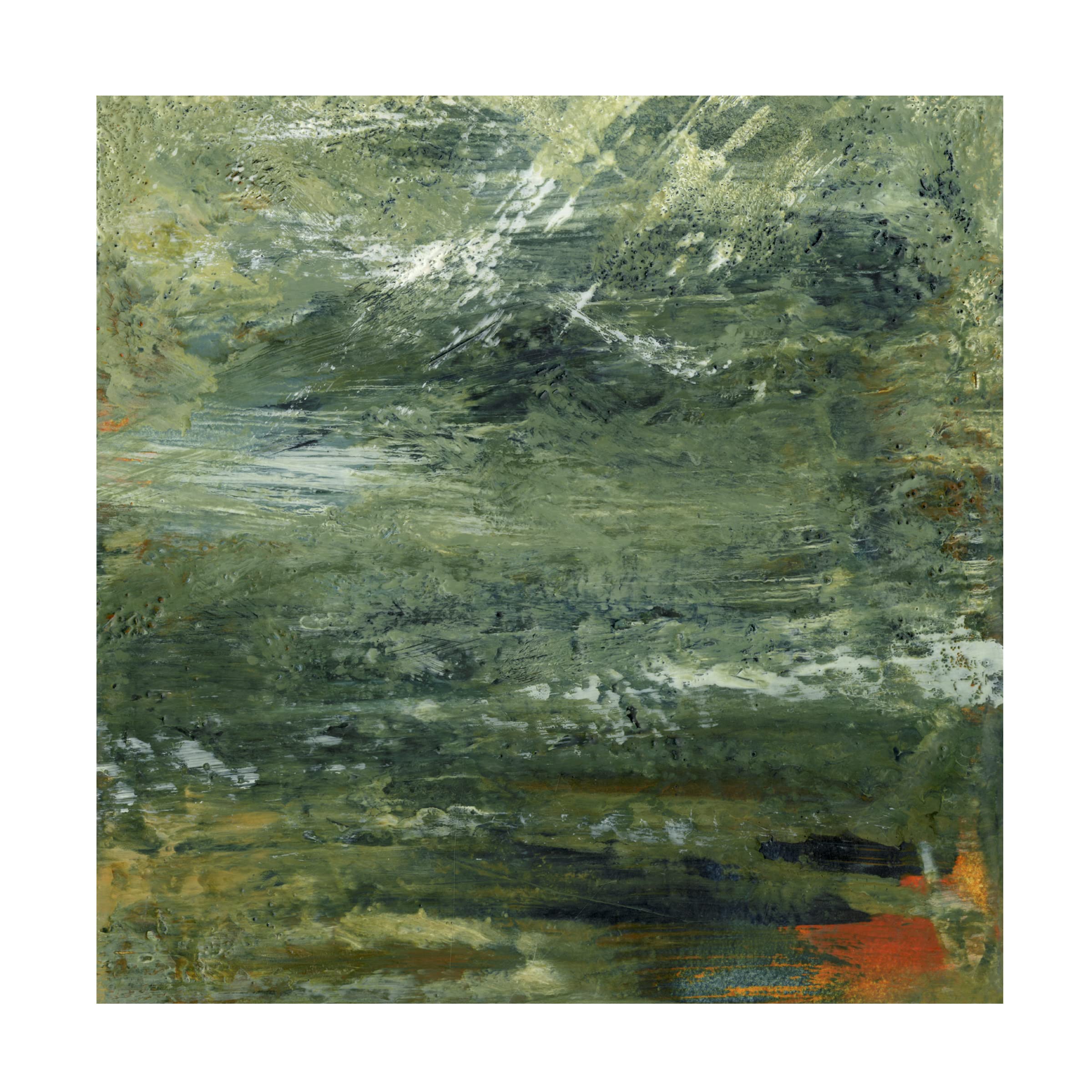 Sharon Gordon 'Encaustic Tile In Multi II' Canvas Wall Art - Modern Abstract Painting for Living Room, Bedroom & Office Decor