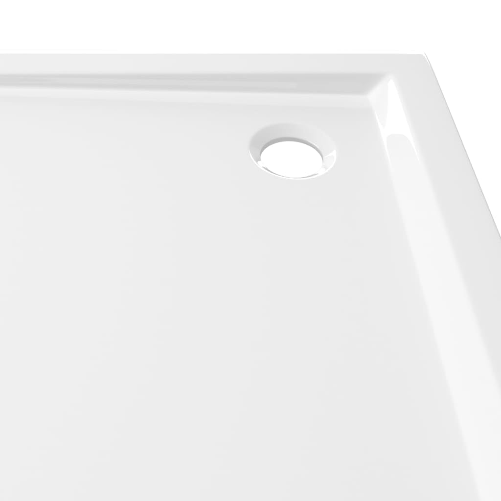 35.4x35.4 Inch Square Threshold Shower Base Tray - ABS Bathroom Shower Pan with Drain Cover for Easy Installation | Perfect for Modern Bathroom Renovations & Wet Room Designs