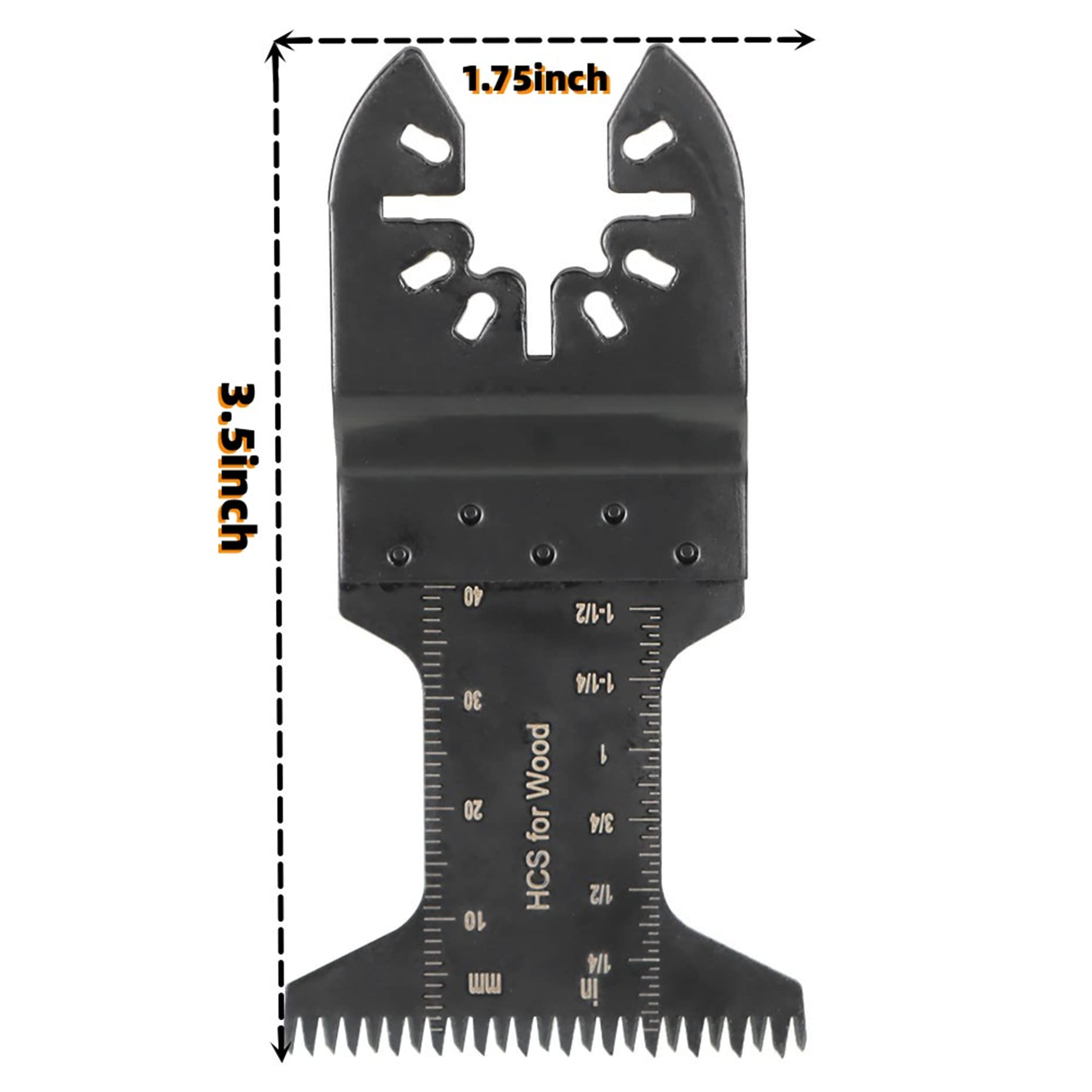 kimllier 60Pcs Oscillating Tool Blades Set - Multi-Tool Saw Blades for Cutting Wood, Plastic & Soft Metal - Perfect for DIY Projects, Home Renovation & Professional Use
