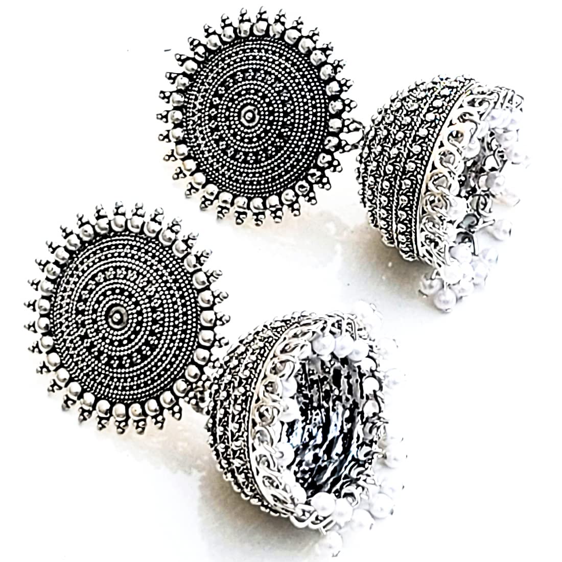 **JSR Presents Elegant Traditional Imitation Earrings for Women - Stylish Earrings Combo & Necklace Set with Pendant - Perfect for Parties, Weddings, and Special Occasions**