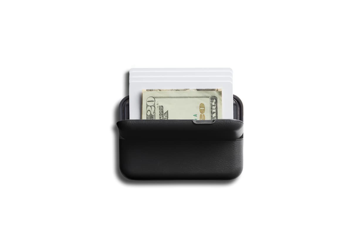 Bellroy Flip Case Second Edition - Slim RFID Blocking Card Holder & Hardshell Wallet for Men & Women - Perfect for Travel, Business & Everyday Use - Black