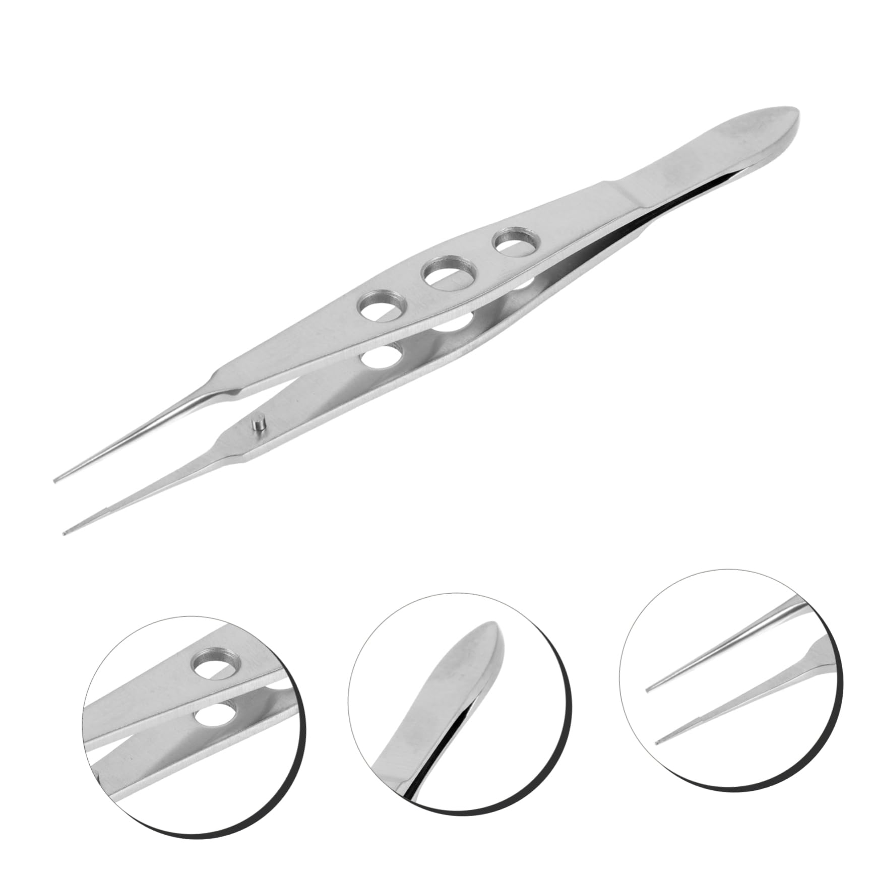 Hemoton Meibomian Gland Massage Tool - Professional Straight Eyelid Forceps for Eyelash & Eyelid Care - Alloy Steel Beauty Instrument for Spa, Salon & Home Use