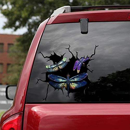 Realistic Dragonfly Car & Wall Decals Stickers - Pack of 2 (10