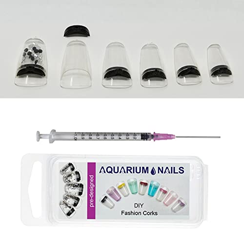 Clear Nail with Black Cork