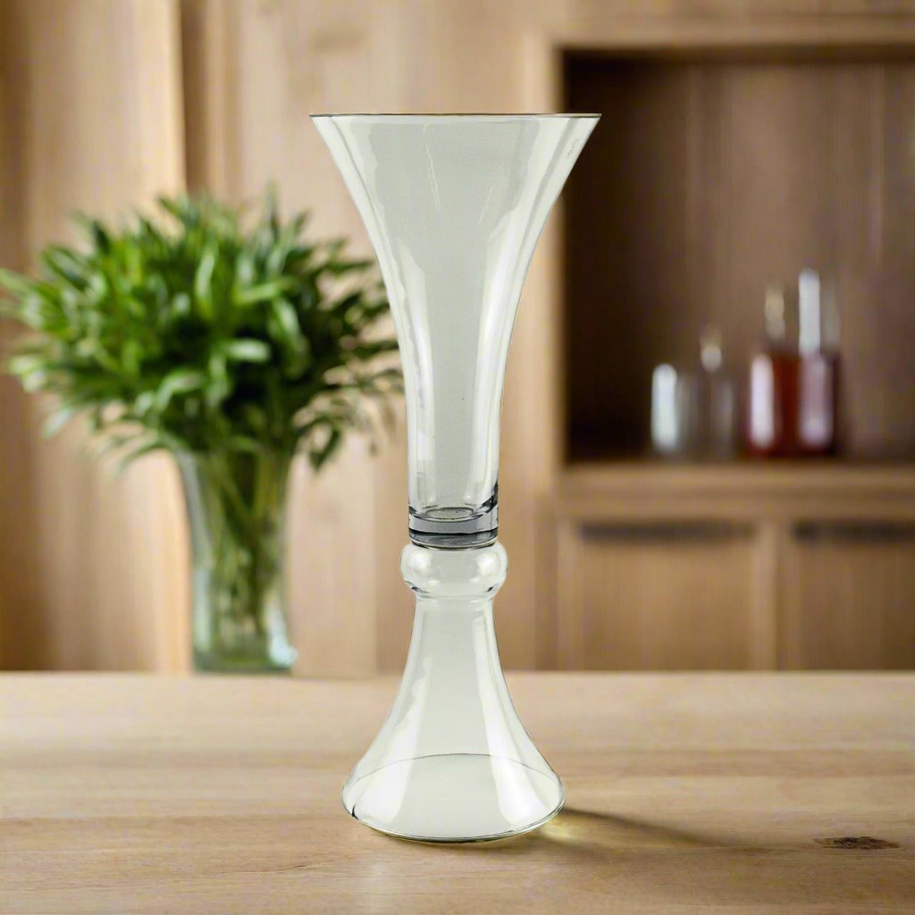 18-Piece Trumpet Glass Vase Set - Elegant Flower Arrangement Centerpiece for Weddings, Home Decor & Party Decorations