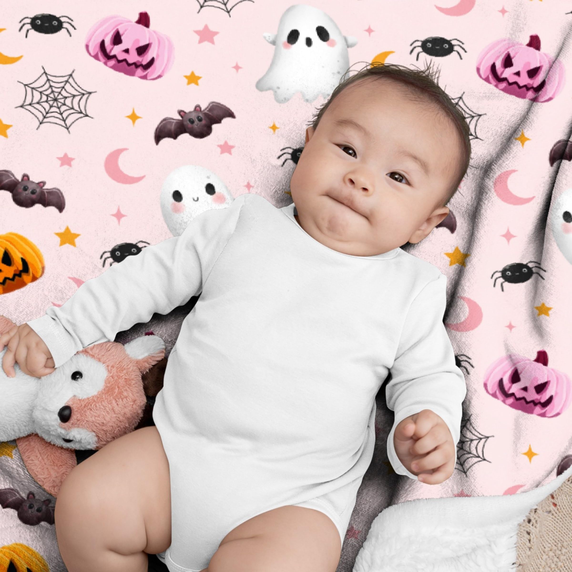 Halloween Ghost Pumpkin Blanket - 30
