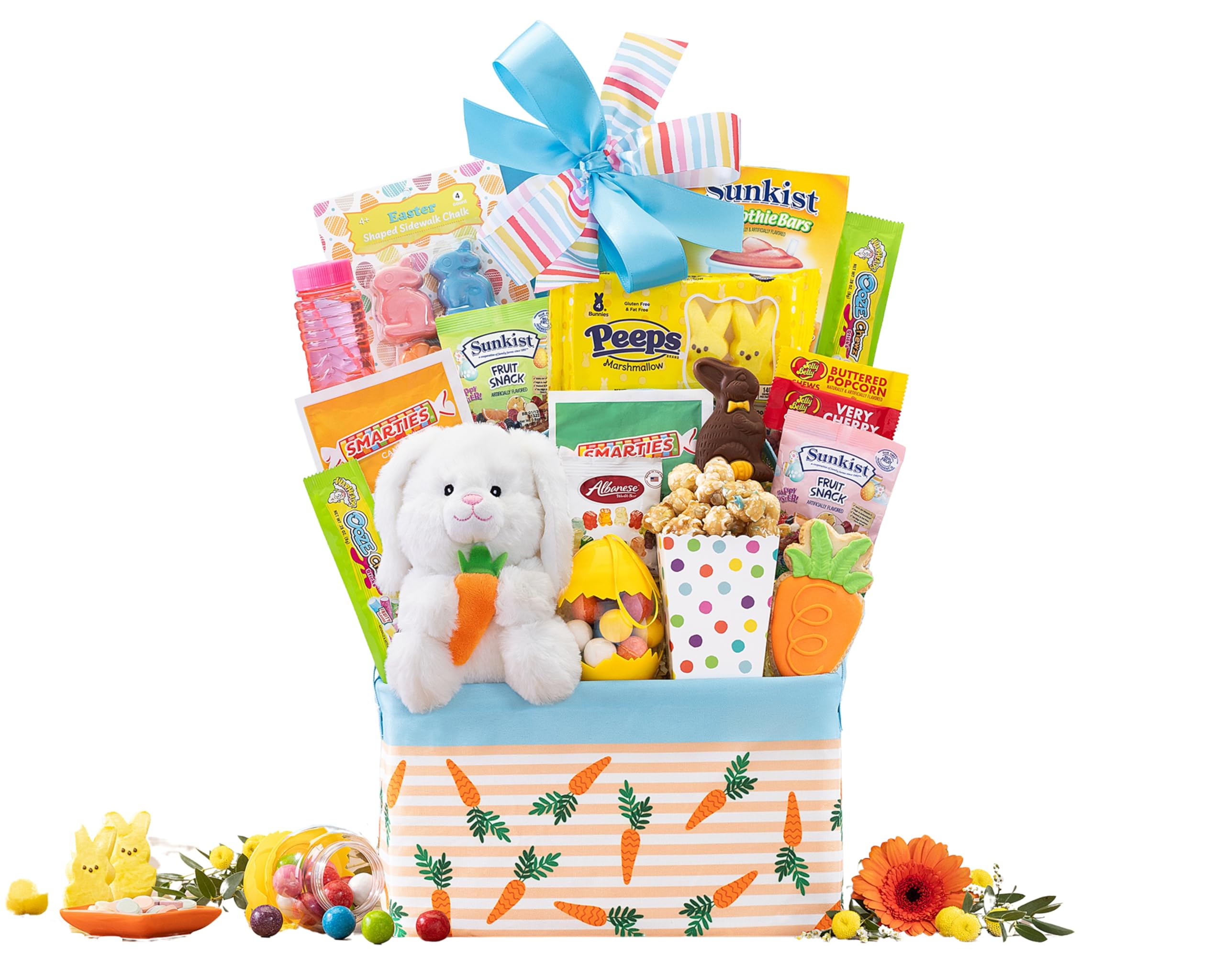 Peter Cottontail Easter Basket - Premium Easter Gift Basket by Wine Country Gift Baskets - Perfect for Easter Celebrations, Kids' Gifts & Spring Decorations