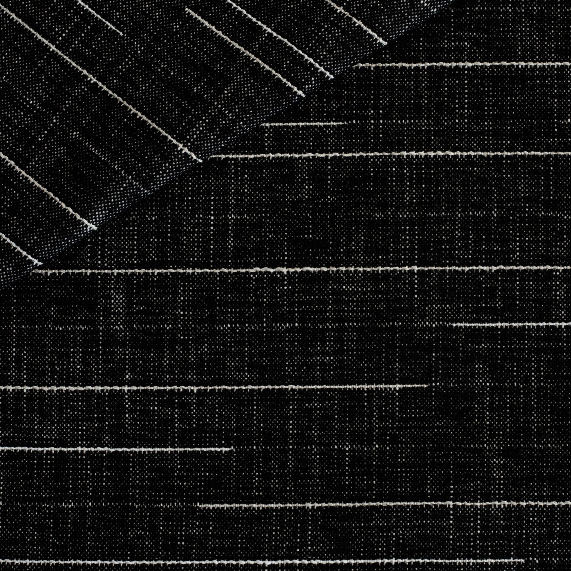 Premium Yuzu InsideOut Fabric - Soft & Durable Onyx Black Home Decor Fabric for Upholstery, Curtains & DIY Craft Projects