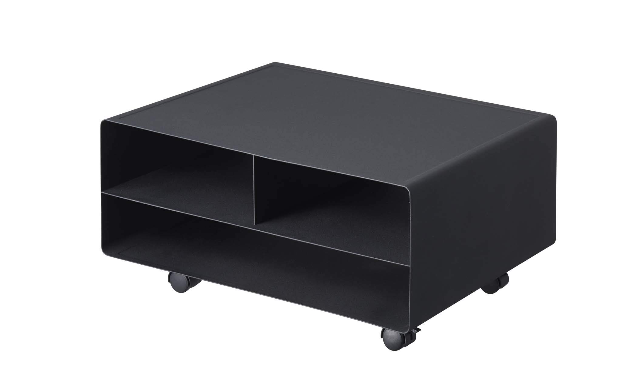 Yamazaki Home Desktop Printer Stand - Steel Computer Monitor Riser with Storage Shelf, Minimal Assembly Required | Office Desk Organizer for Printer, Laptop & Supplies | Perfect for Home & Workspace Organization
