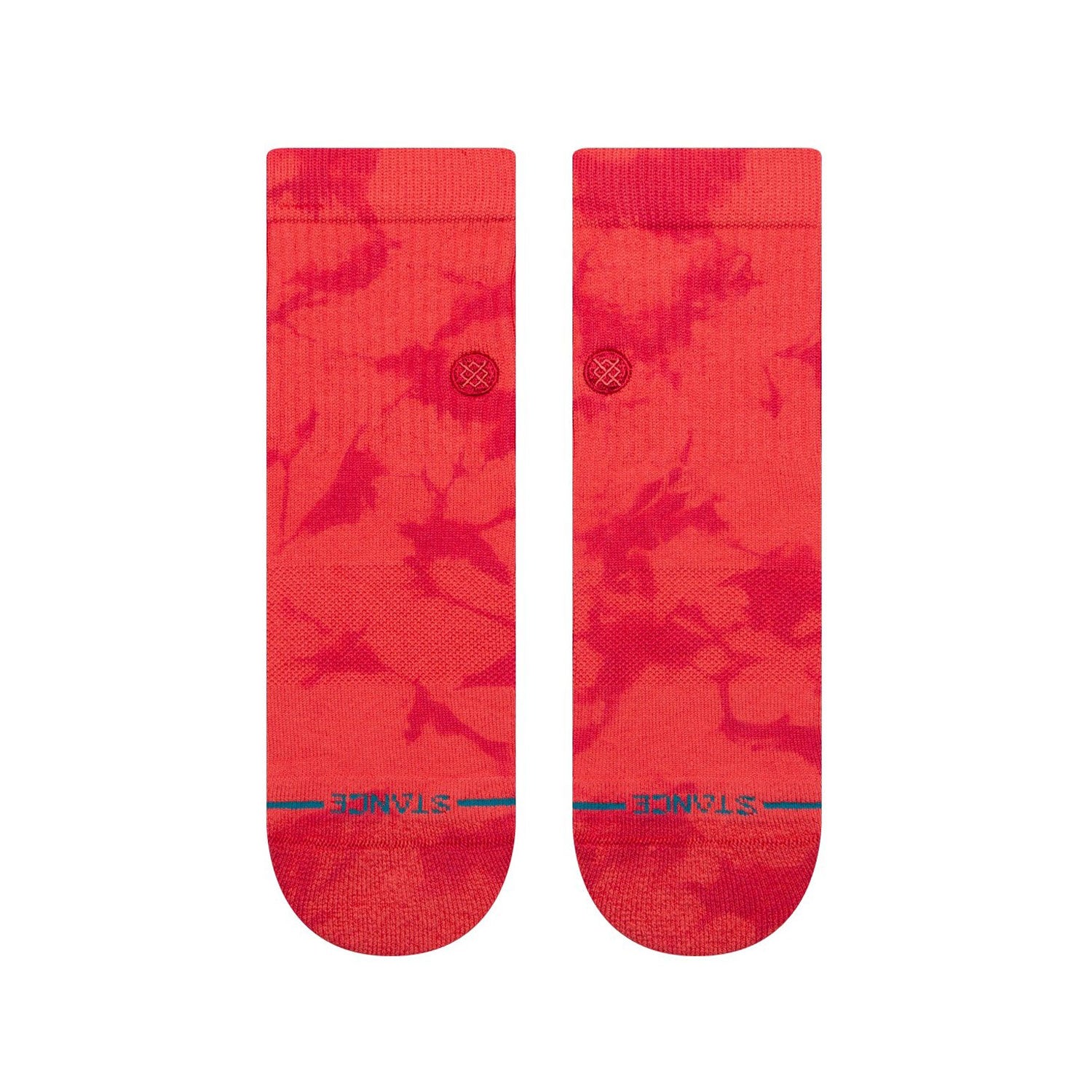 Breathable Adult Quarter Socks - Dye Namic Comfort Fit in Red | Perfect for Running, Hiking & Everyday Wear