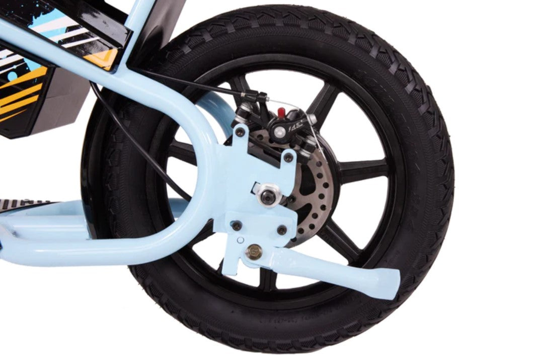 Droyd Weeler Mini Electric Bike 24V 8Ah 200W 10 MPH - Lightweight Foldable E-Bike for Adults & Teens - Perfect for Commuting, Campus, and Urban Riding