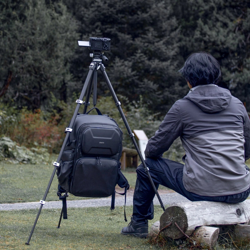 Ulanzi TT09 Carbon Fiber Travel Tripod for Video & Photography - Lightweight & Portable for Vloggers, YouTubers & Outdoor Adventures