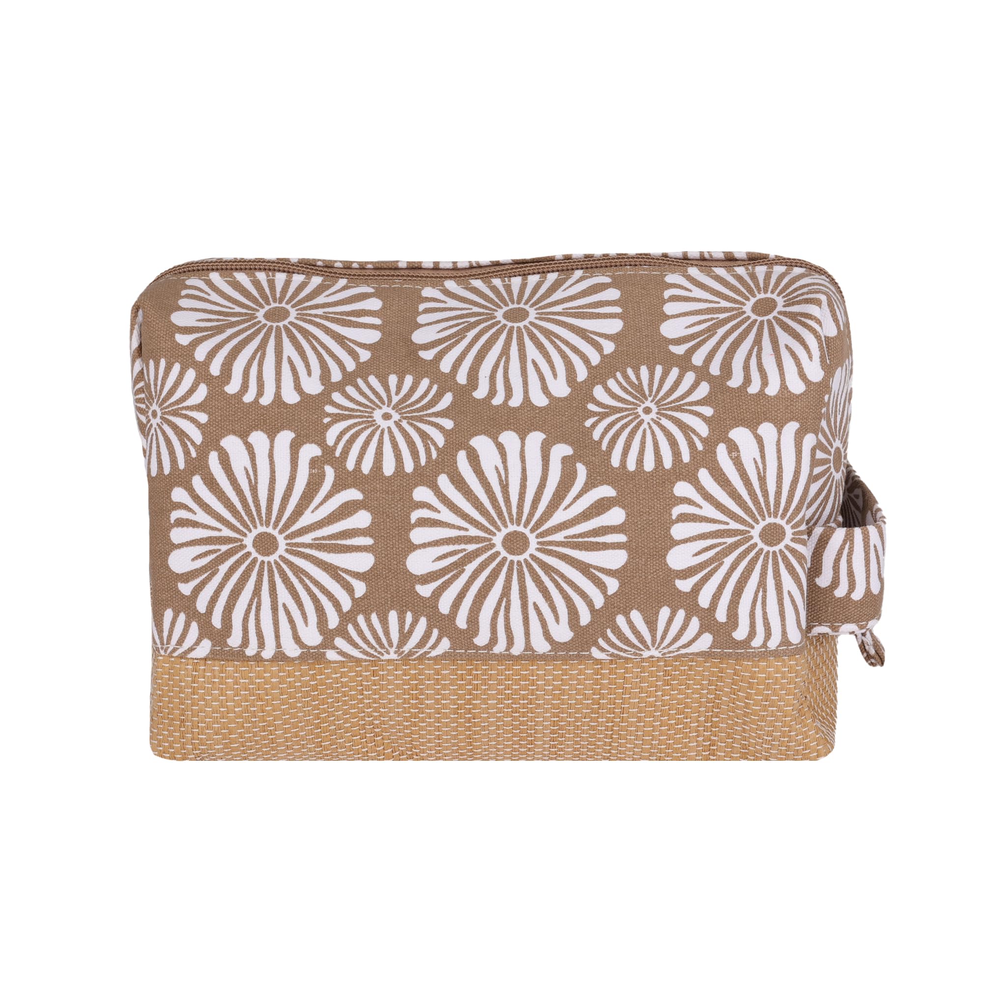 Roxy Women's Misty Jetties Travel Cube - Waterproof Makeup & Toiletries Organizer Bag for Vacation, Small Floral Storage Case with Tropical Tile Design - Perfect for Beach Trips, Gym Essentials & Weekend Getaways