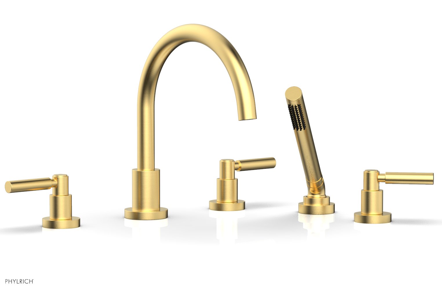 Premium Deck Tub Set with Hand Shower & Lever Handles D2130C1 - Perfect for Outdoor Showers, Poolside Bathing, and Garden Relaxation