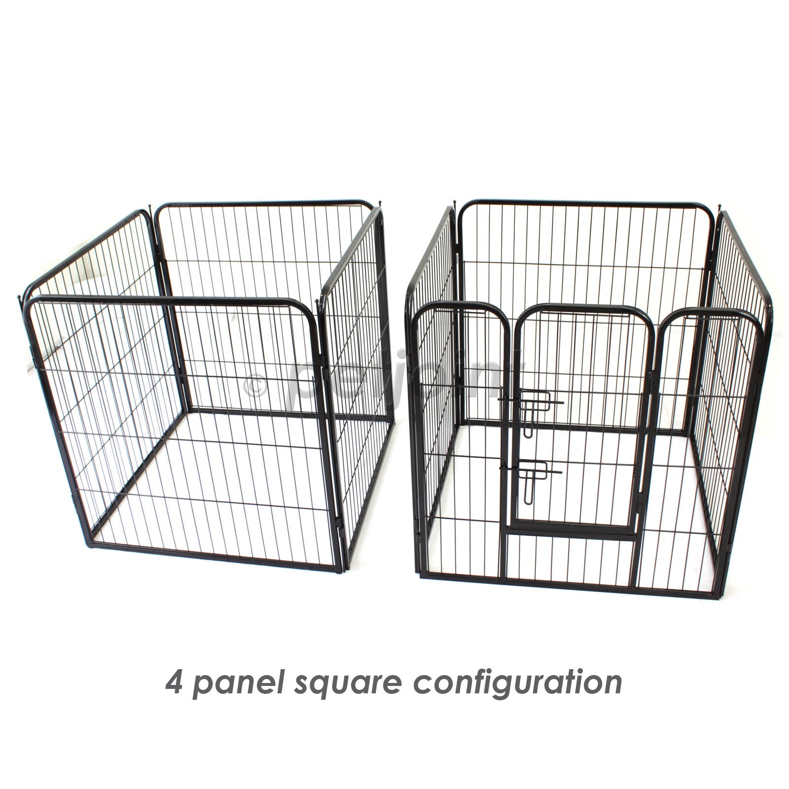 XL Extra Large Heavy Duty Pet Playpen Fence - 8 Panels with Gate for Dogs, Cats, Rabbits & Small Animals | Indoor & Outdoor Use for Playtime, Training & Safe Containment