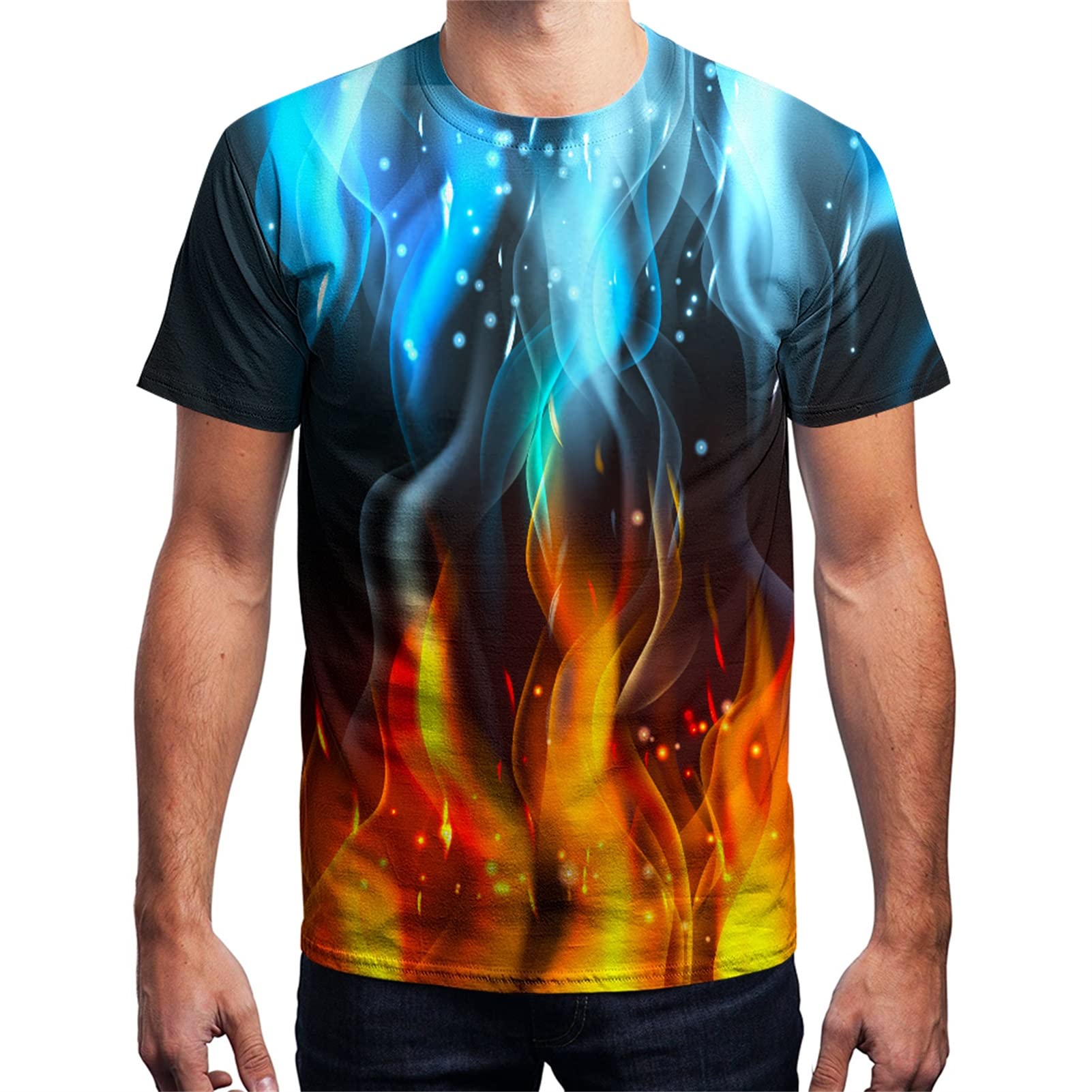Yasswete Unisex 3D Printed Short Sleeve T-Shirt for Men & Women - Fashion Graphic Tee for Casual Wear, Street Style & Everyday Outfits