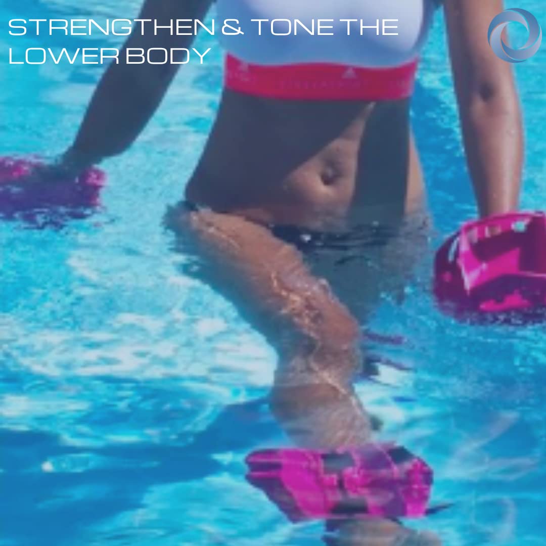 Total Body Workout Bundle - Functional Aquatic Exercise Equipment for Pool Training with Water Weights | Includes Free Online Workout Programs, Demo Videos & Quick Start Guide | Perfect for Home Pools, Swim Training & Water Aerobics