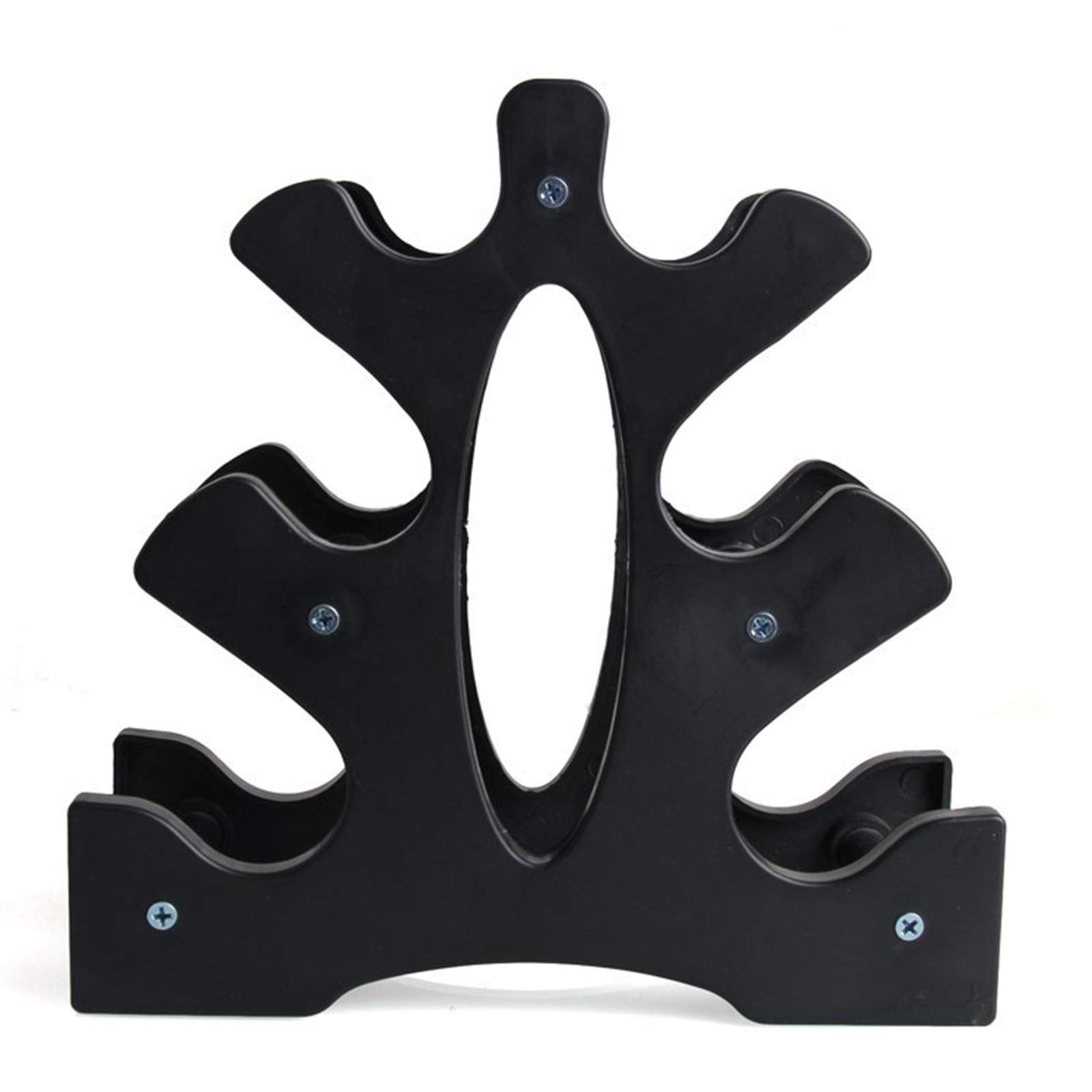 3-Tier Vertical Dumbbell Rack - Heavy Duty Tree Dumbbell Storage Stand for Home Gym | Space Saving Weight Rack Organizer for Dumbbells 5-50lbs | Perfect for Garage, Basement & Home Workout Equipment Storage
