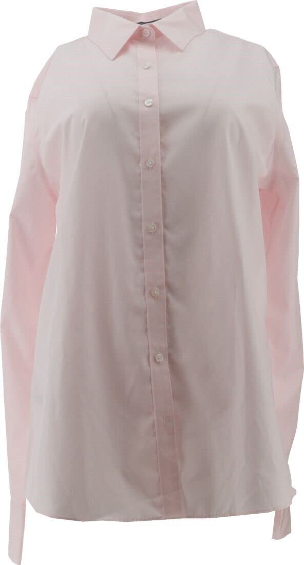 Lands' End Women's Petite Long Sleeve No Iron Dress Shirt in Pale Pink - Size 6P (New 484706) | Perfect for Office Wear, Business Meetings & Formal Occasions