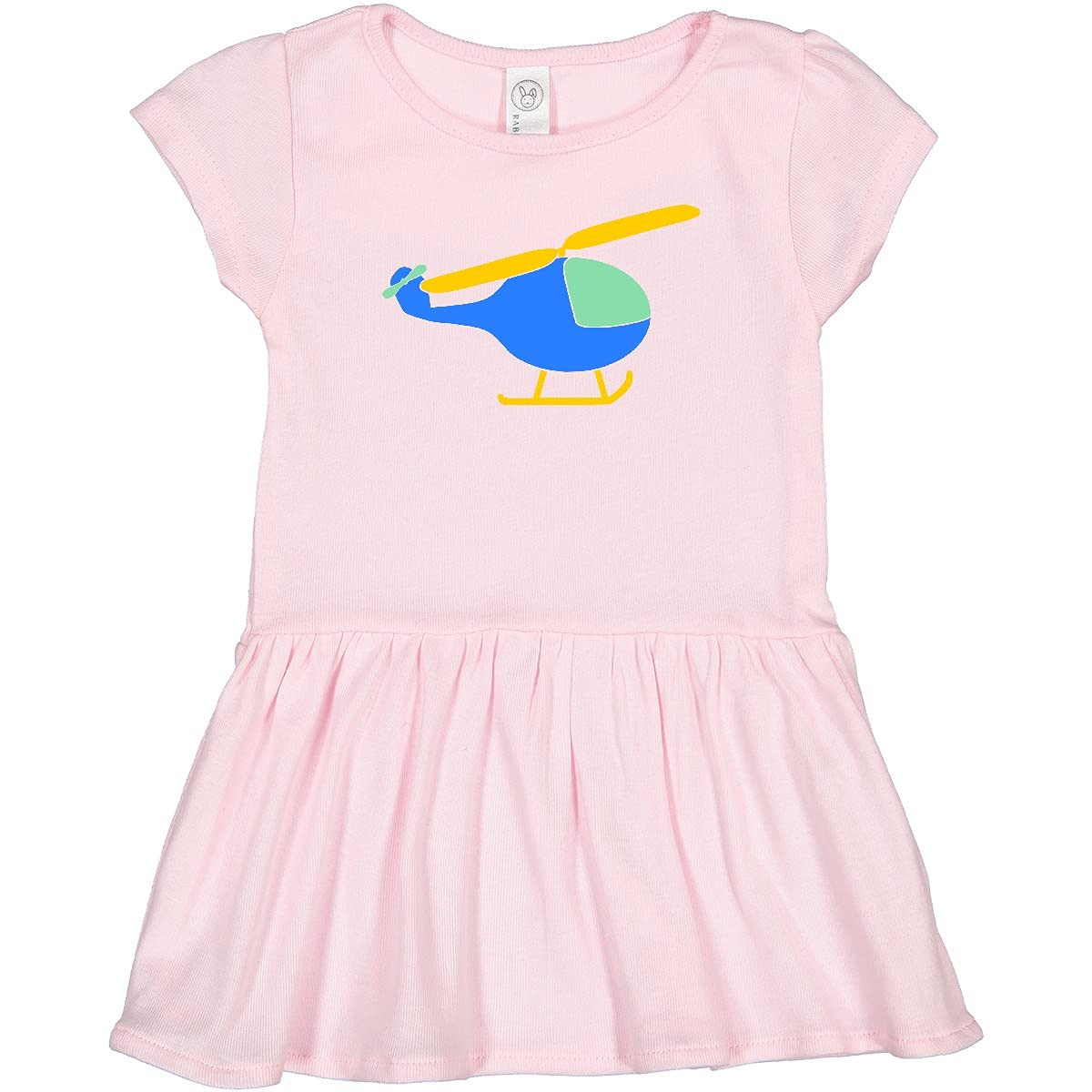 Inktastic Cute Blue Helicopter Toddler Dress - Adorable Kids' Outfit for Playtime, Daycare & Special Occasions