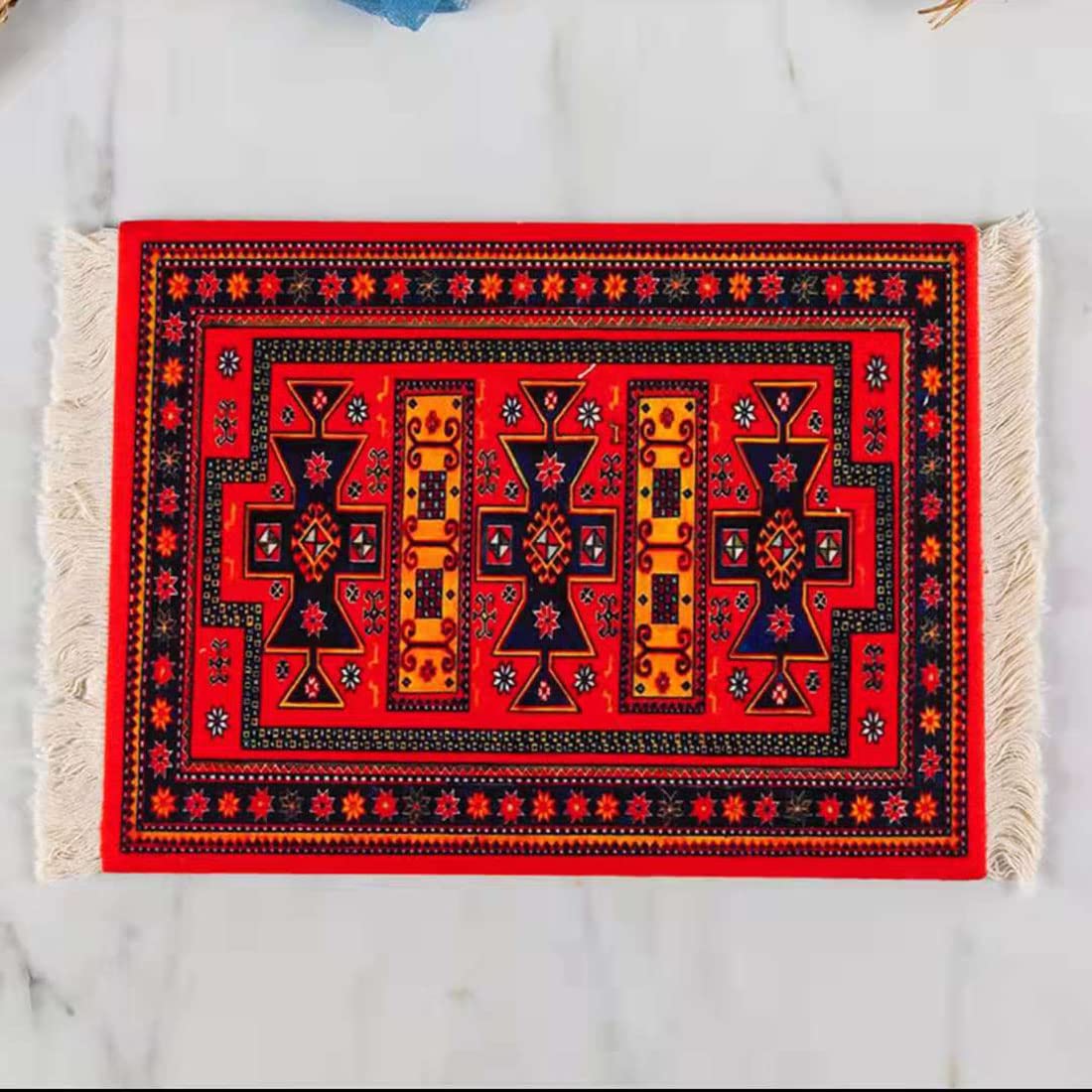 PaitianleStyle Oriental Rug Mouse Pad - Non-Slip Carpet Desk Mat for Computer & Gaming - Perfect for Office, Home & Workspace Decor (Style 1)