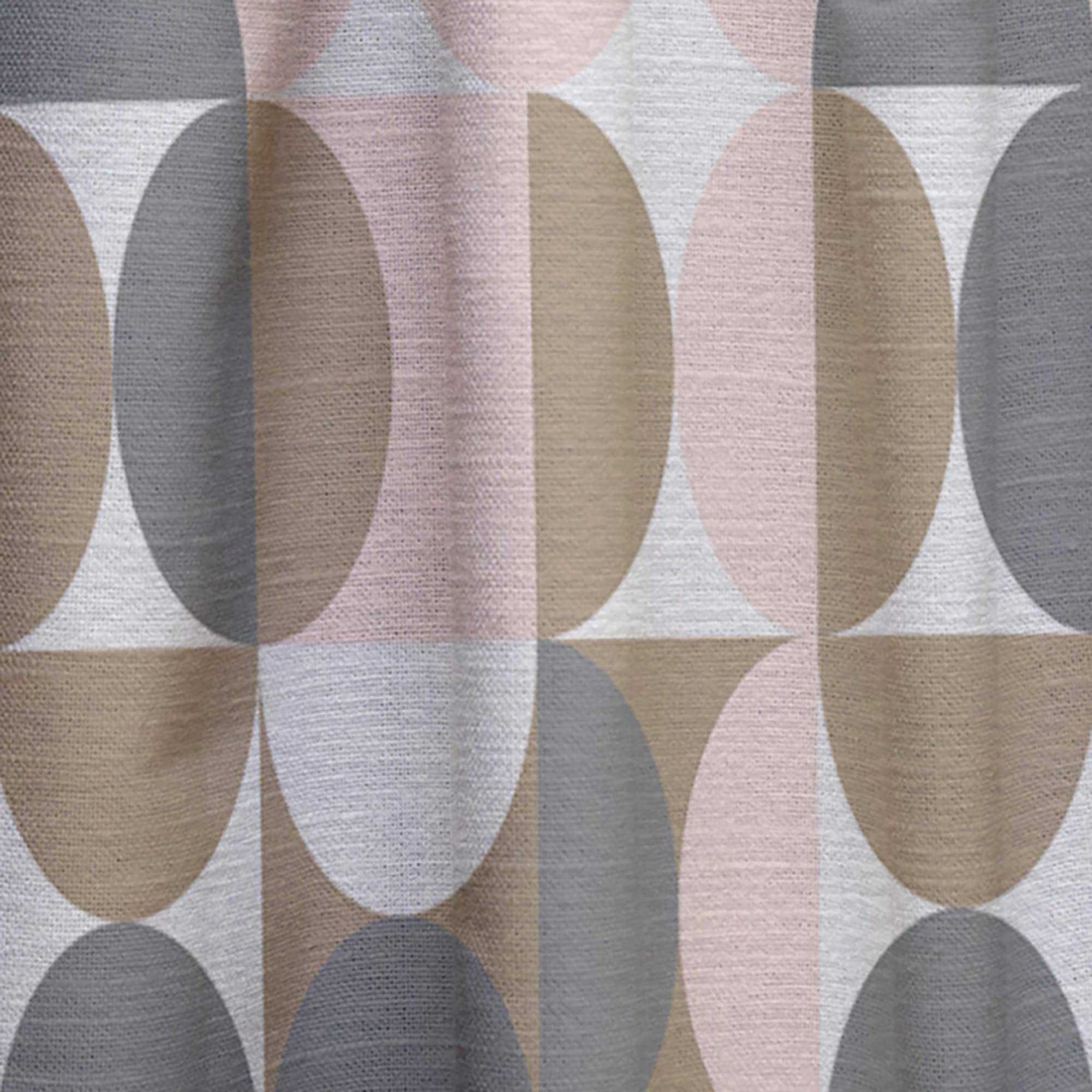 Retro Circular Pattern IV Thermal Insulated Curtains - Single Panel 52x84 Inch - Blackout Drapes for Bedroom & Living Room - Perfect for Home Decor, Privacy & Energy Efficiency