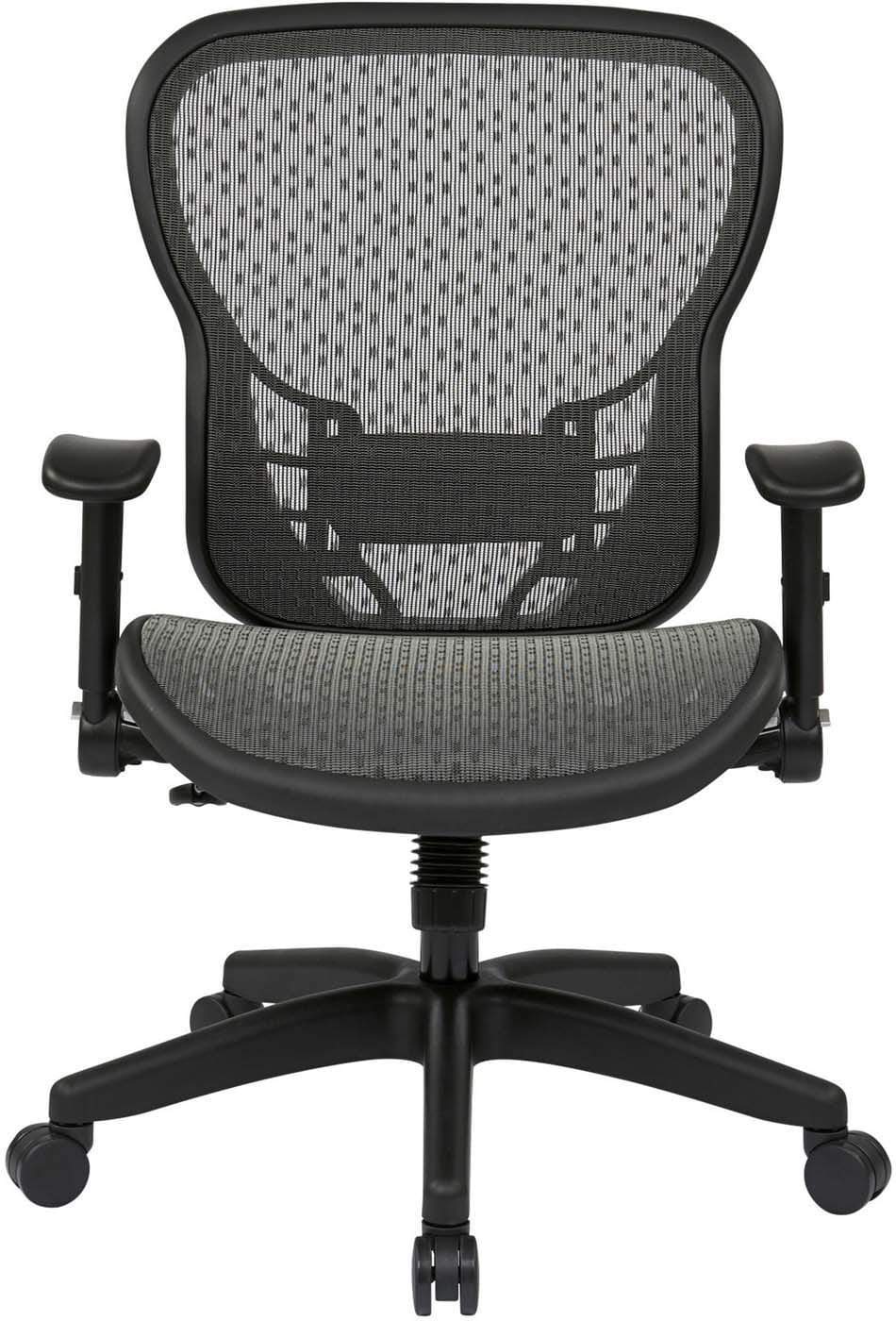 Space Seating® Deluxe R2 SpaceGrid® Ergonomic Office Chair with Flip-Up Arms [529R R22N1F2] - Perfect for Home Office, Gaming & Workspaces