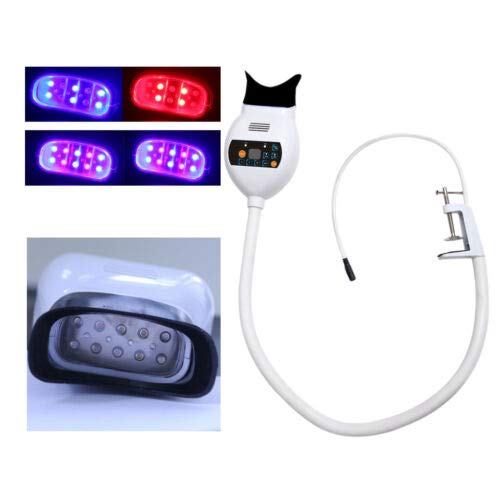 8PCS LED Teeth Whitening Kit with 3 Color Light Modes - Accelerates Dental Bleaching for Brighter Smile | Perfect for Home Use & Professional Dental Care