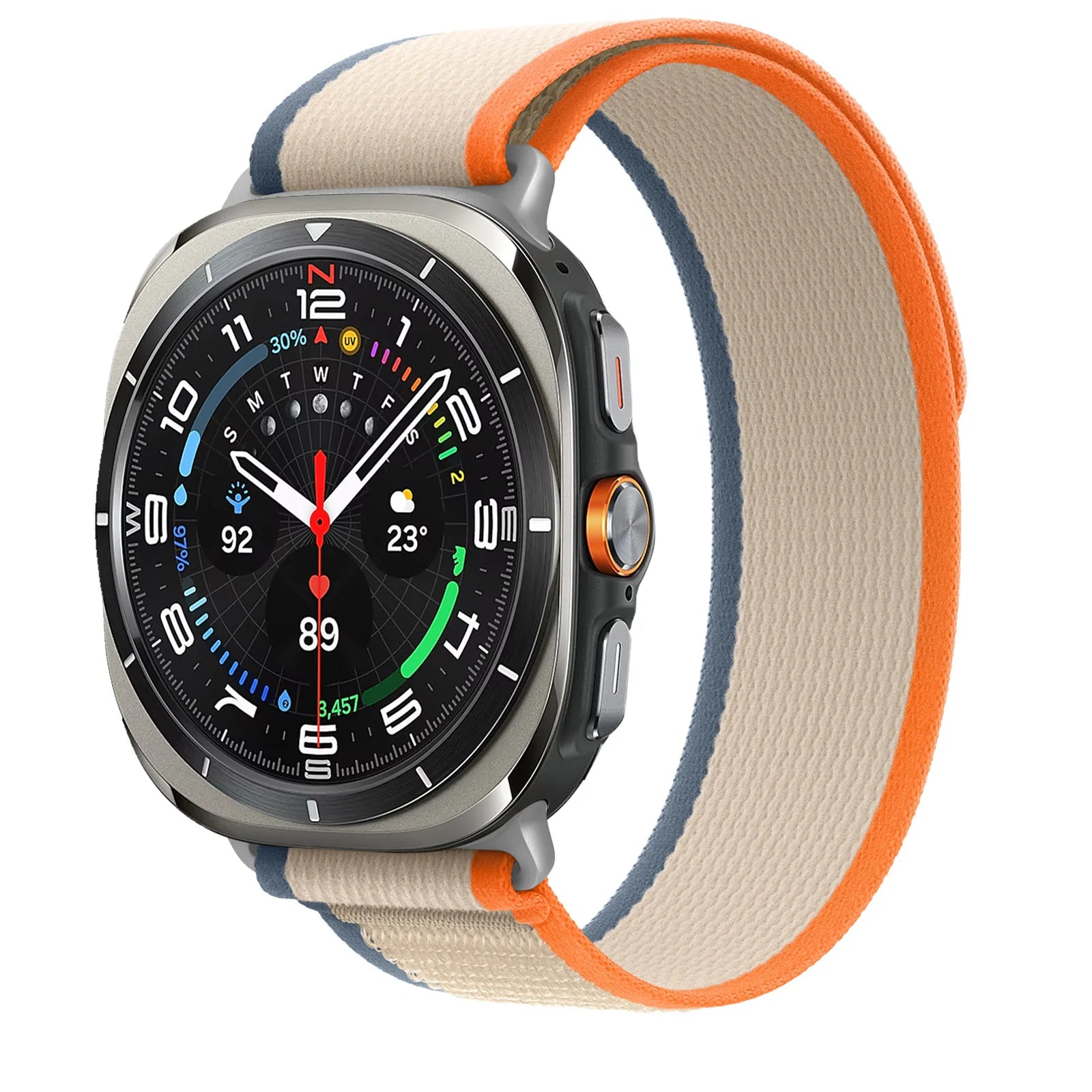 Premium Soft Stretchy Nylon Sport Bands for Samsung Galaxy Watch Ultra - Comfortable & Durable Fitness Tracker Bands for Running, Hiking & Outdoor Activities