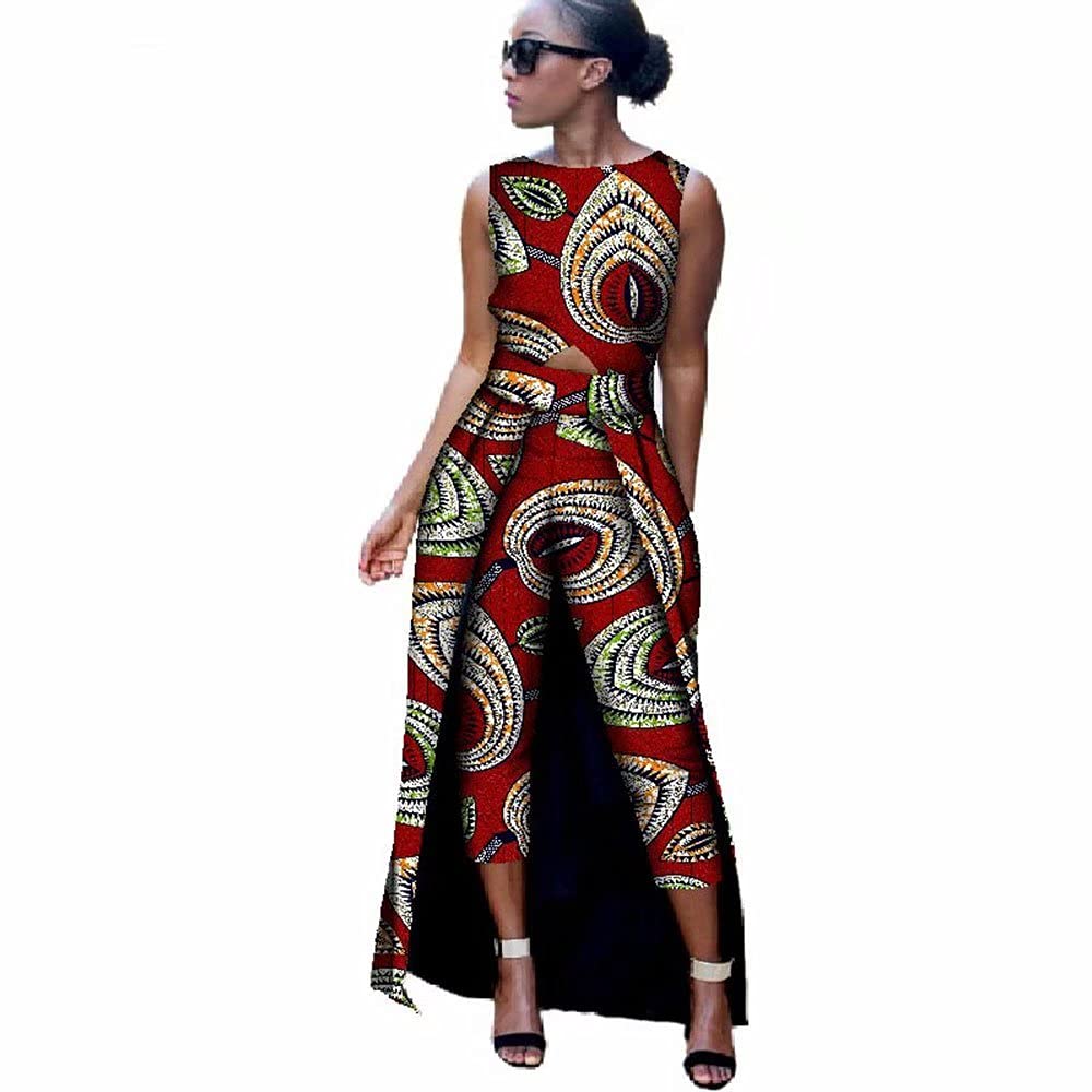 African Cotton Print Romper for Women - Bazin Riche Jumpsuit | Dashiki Fitness Outfit | Perfect for Workouts, Casual Wear & Cultural Events