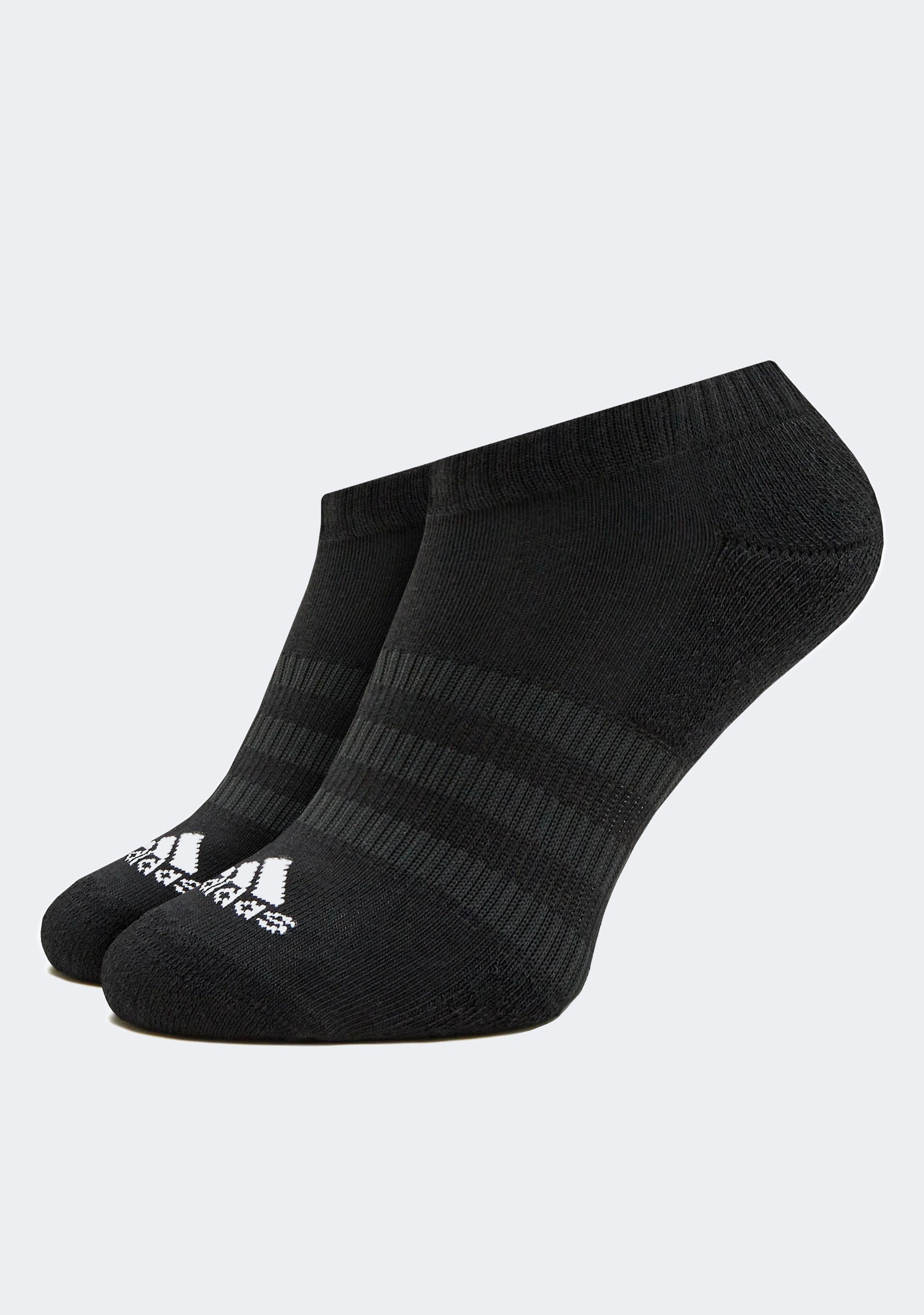 Adidas Cushioned Low Cut Socks 3 Pairs - Comfortable Athletic Socks for Running, Gym & Everyday Wear - Breathable & Supportive for Men & Women