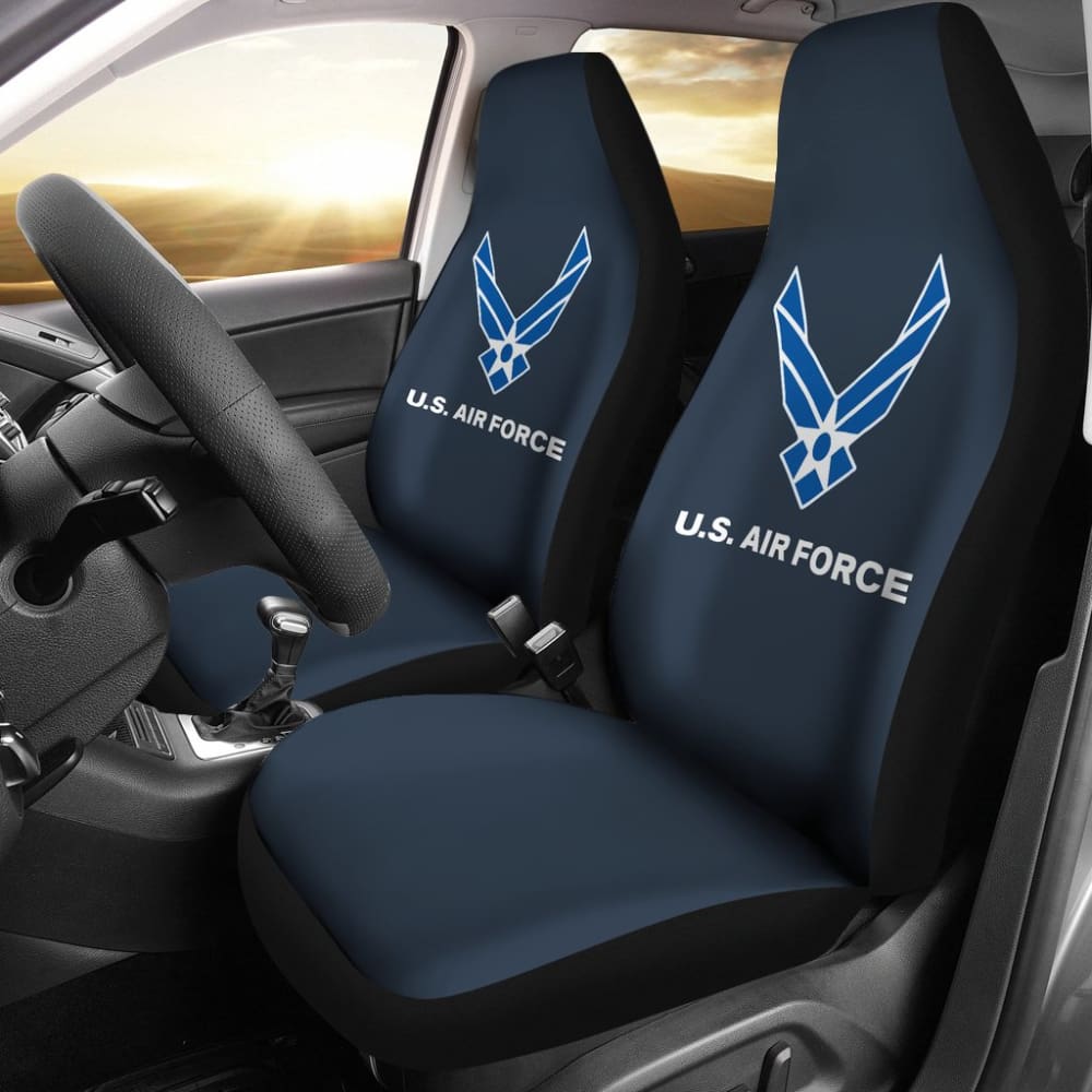 Premium US Air Force Themed Car Seat Covers - Durable, Custom Fit for Cars & Trucks - Perfect for Military Enthusiasts & Patriotic Drivers (Model 211007) | Ideal for Daily Commute, Road Trips & Military Supporters