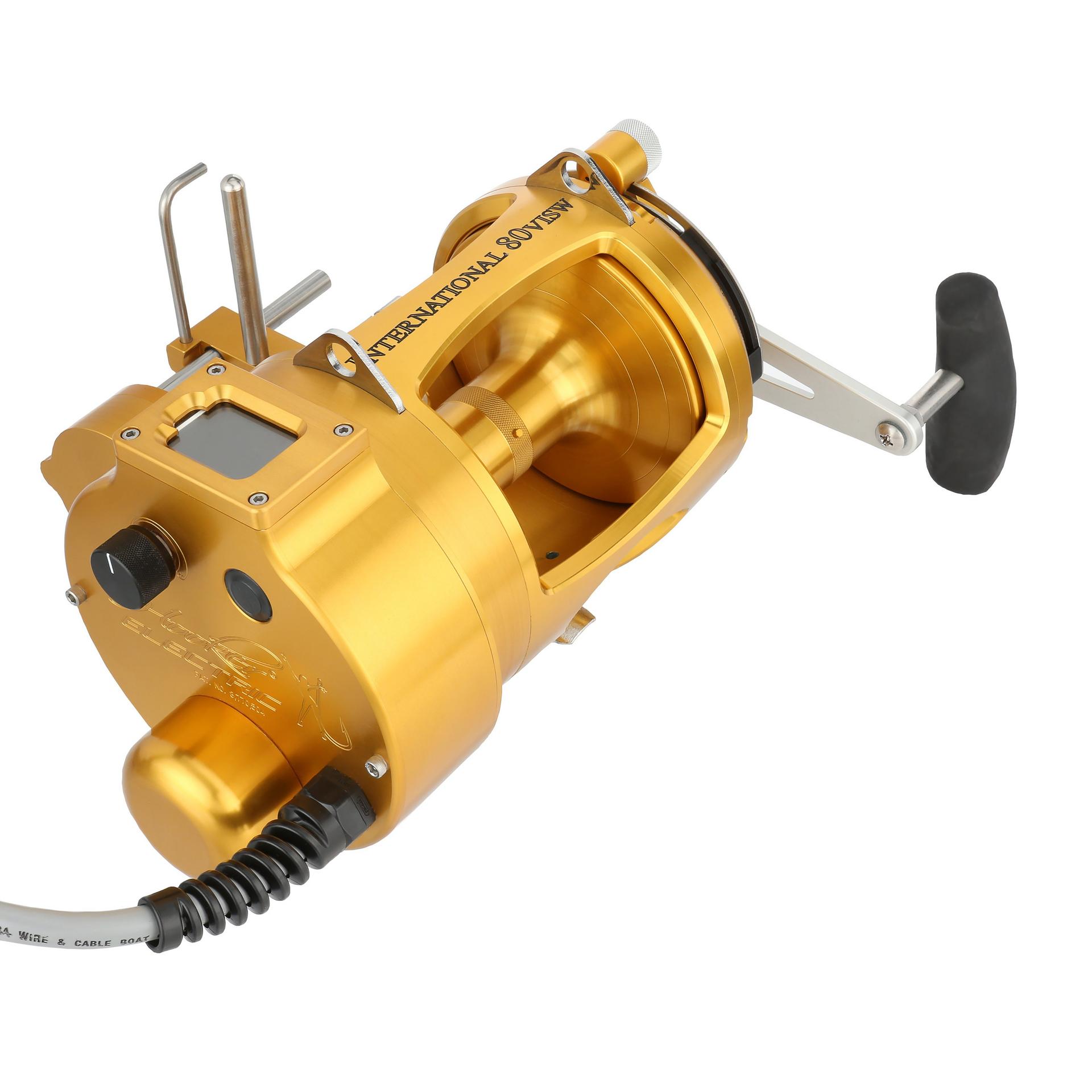 International® VI Autostop Electric Fishing Reel - Saltwater & Freshwater Spinning Reel with Auto-Stop Technology for Bass, Trout, and Catfish Fishing