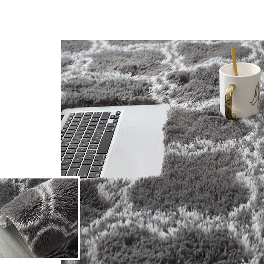 5x1.5 Feet Washable Non-Slip Tufted Area Rug - Modern Abstract Plush Shaggy Carpet for Living Room, Bedroom & Home Decor | Soft Floor Mat Essentials in Khaki | Perfect for Cozy Spaces, Home Office & High-Traffic Areas