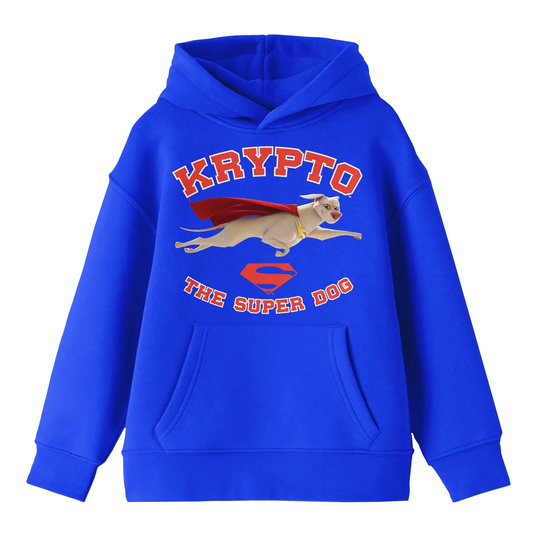 DC League of Super Pets Krypto the Super Dog Royal Blue Kids Hoodie - Perfect for Cosplay, Birthday Gifts & Superhero Fans