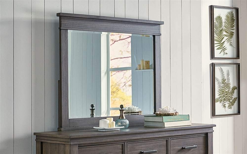 A-America Glacier Point Mirror - Modern Wall Mirror for Living Room, Bedroom & Entryway - Stylish Home Decor & Functional Accent Piece