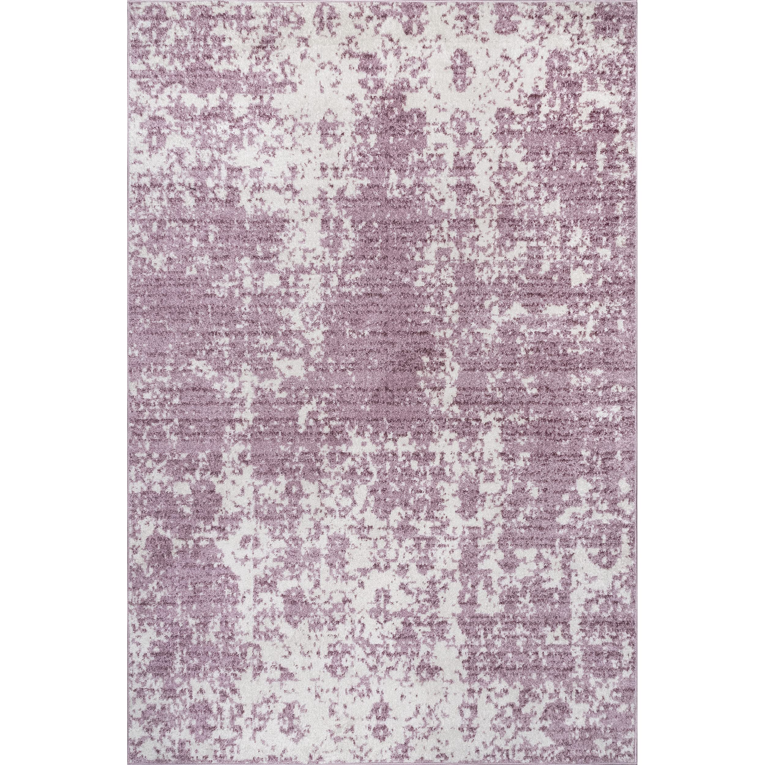 nuLOOM Deedra Modern Abstract Area Rug - 9x12 Contemporary Pink & Ivory Rug for Living Room, Bedroom, Dining Room | Soft & Durable Floor Covering for Home Decor, Office Spaces & High-Traffic Areas