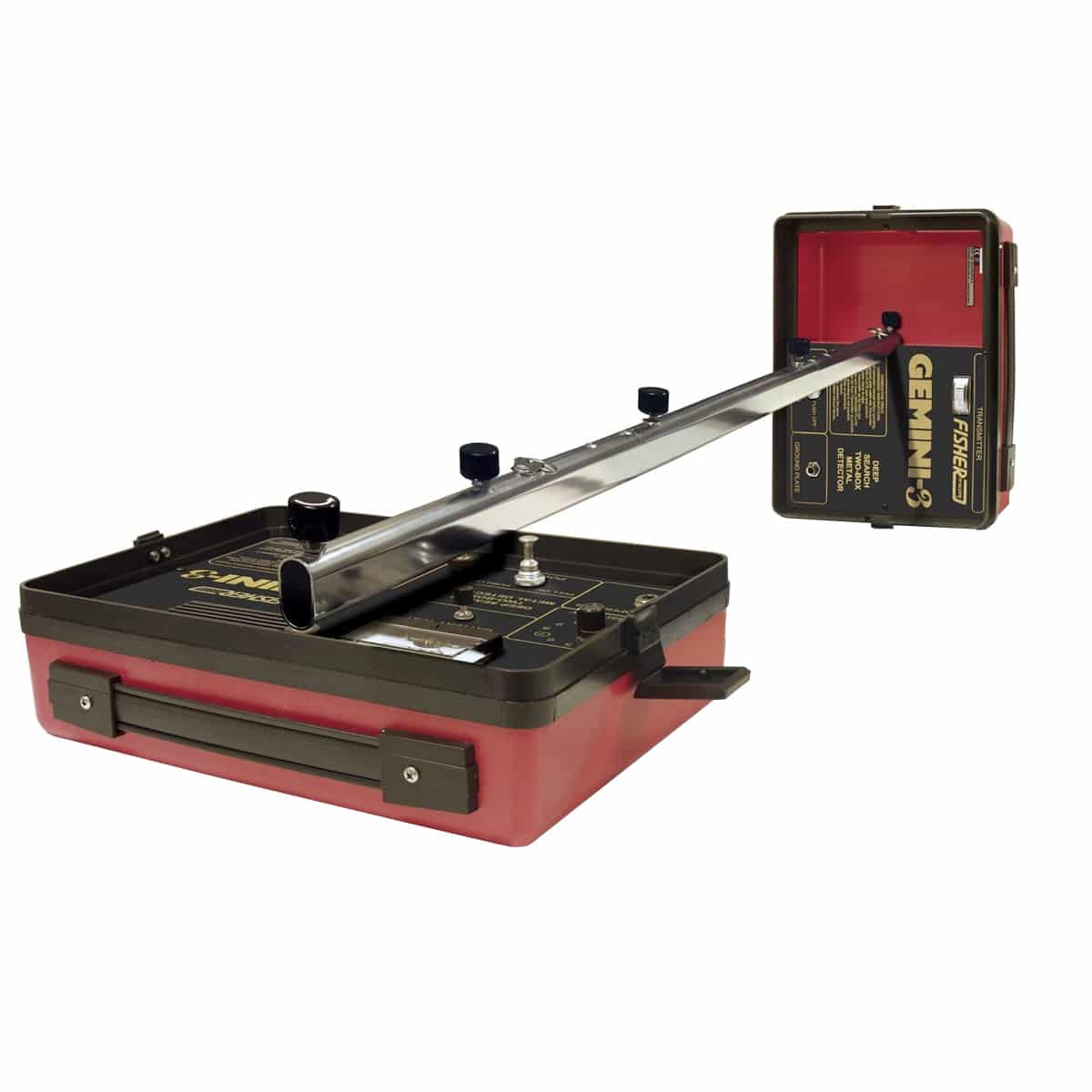 Fisher Gemini 3 Deep Seeking 2 Box Metal Detector for Cache, Relic & Treasure Hunting - Professional Gold & Coin Detection for Beach, Field & Outdoor Adventures