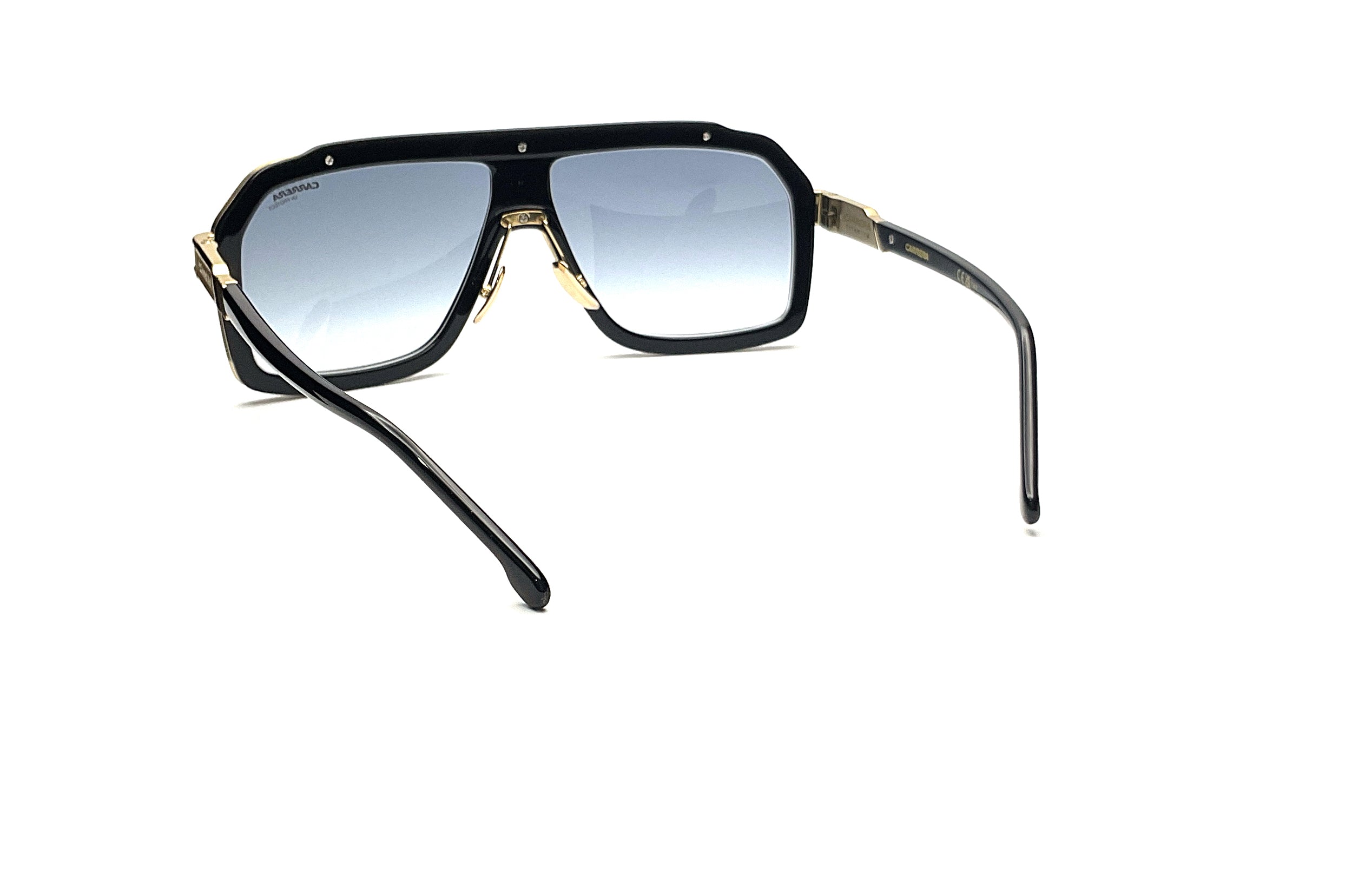 Carrera CA 1053 Sunglasses - Black & White Aviator Style for Men & Women - Perfect for Driving, Outdoor Sports & Fashion Accessories