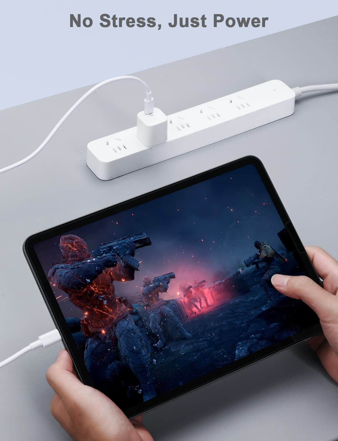 GEEKERA 20W PD Fast Charger with 6ft USB-C Cable [2-Pack] - Compatible with iPad Pro 11/12.9 (3rd/4th/5th Gen), iPad Air (4th/5th Gen), iPad Mini (6th Gen) - Fast Charging Wall Plug for Home, Office & Travel