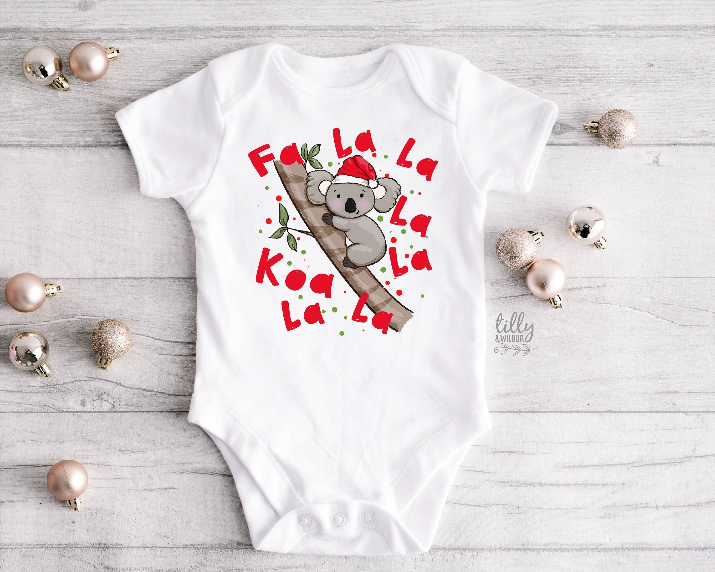 Fa La La La La Koala La T-Shirt - Christmas Holiday Funny Graphic Tee for Men & Women | Perfect for Xmas Parties, Gifts & Festive Outfits
