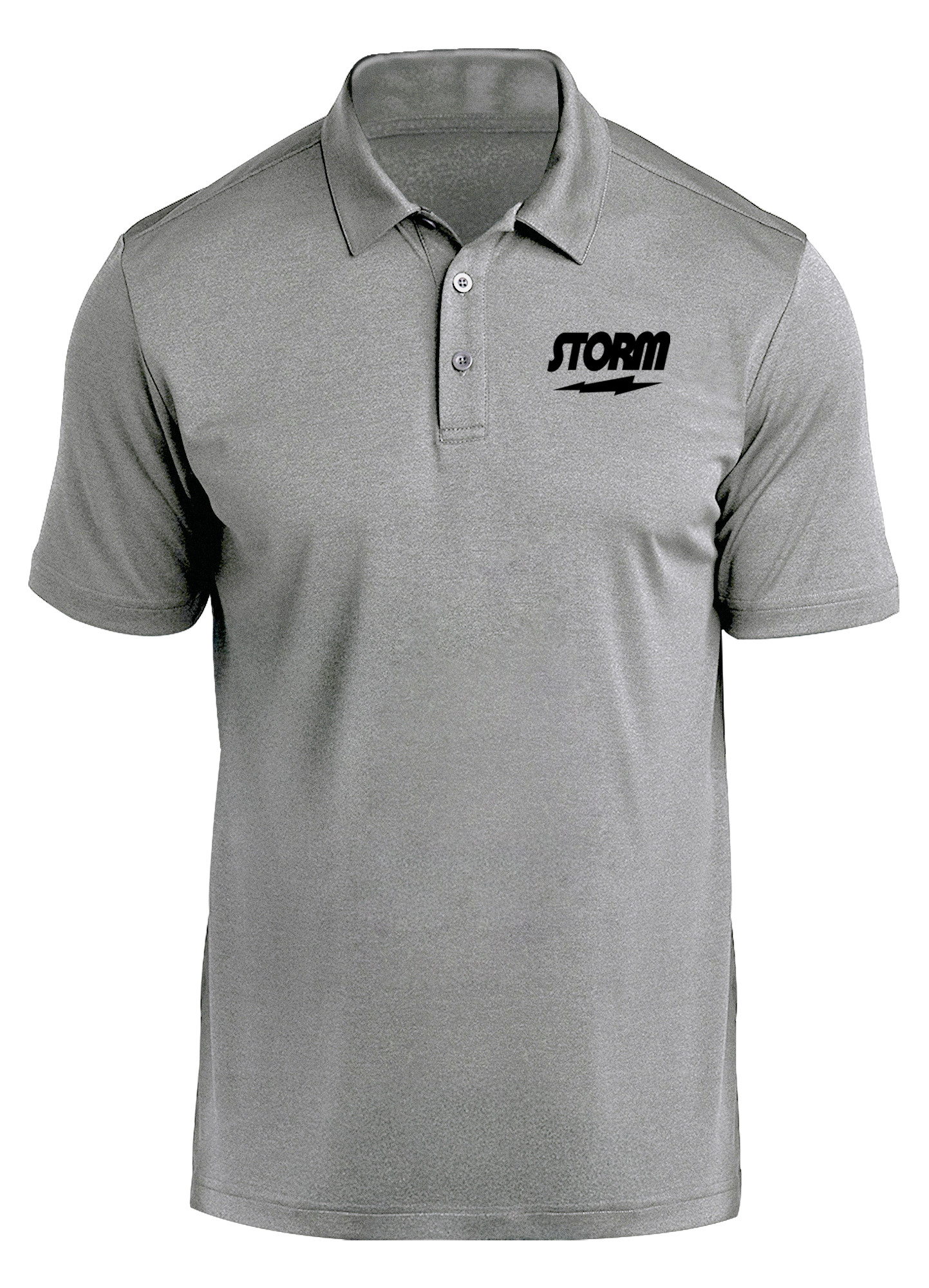 Storm Black Prime Polo Gray - Premium Men's Polo Shirt for Business Casual & Outdoor Activities