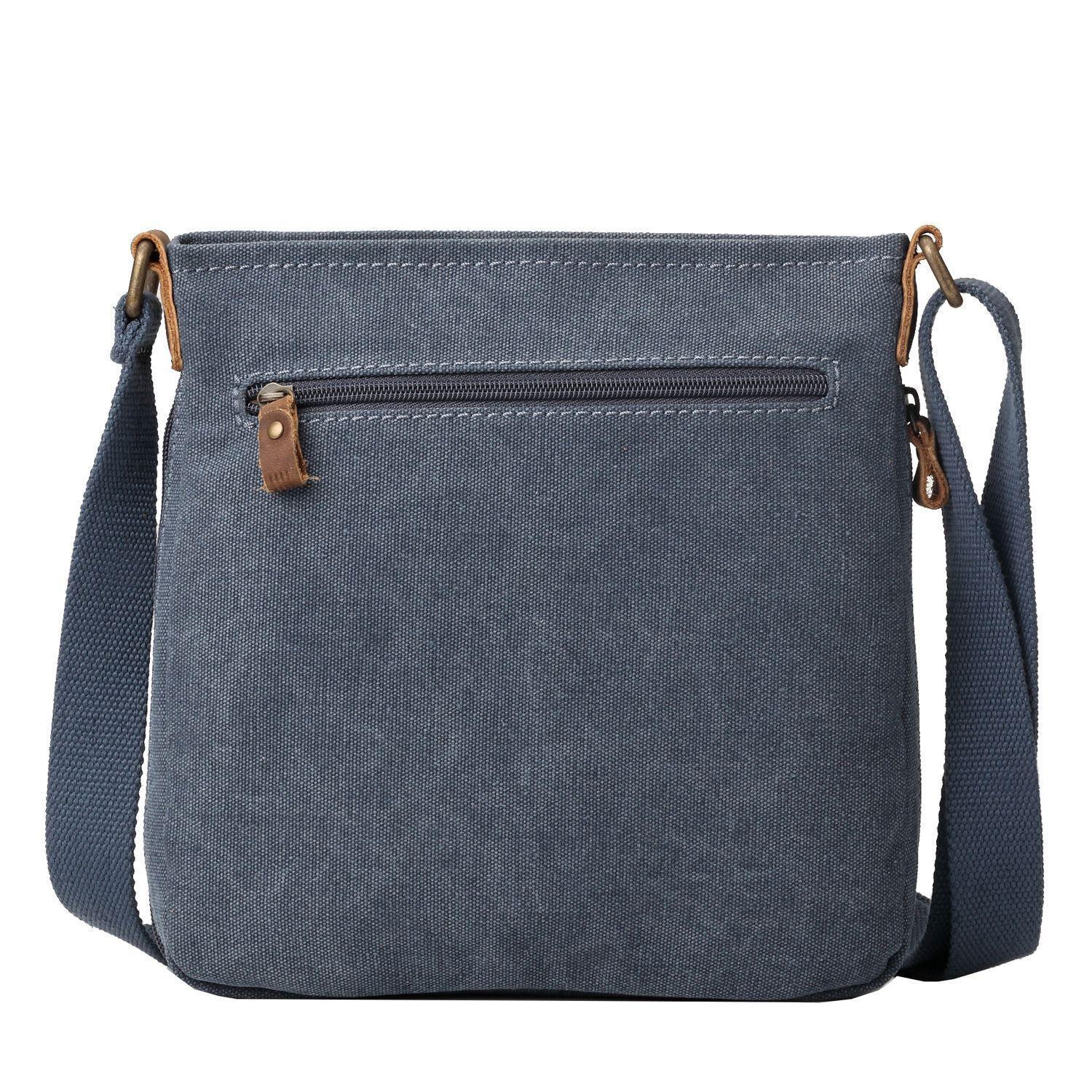 Troop London Classic Canvas Crossbody Bag for Men & Women - Stylish & Durable Shoulder Bag for Travel, Work & Everyday Use